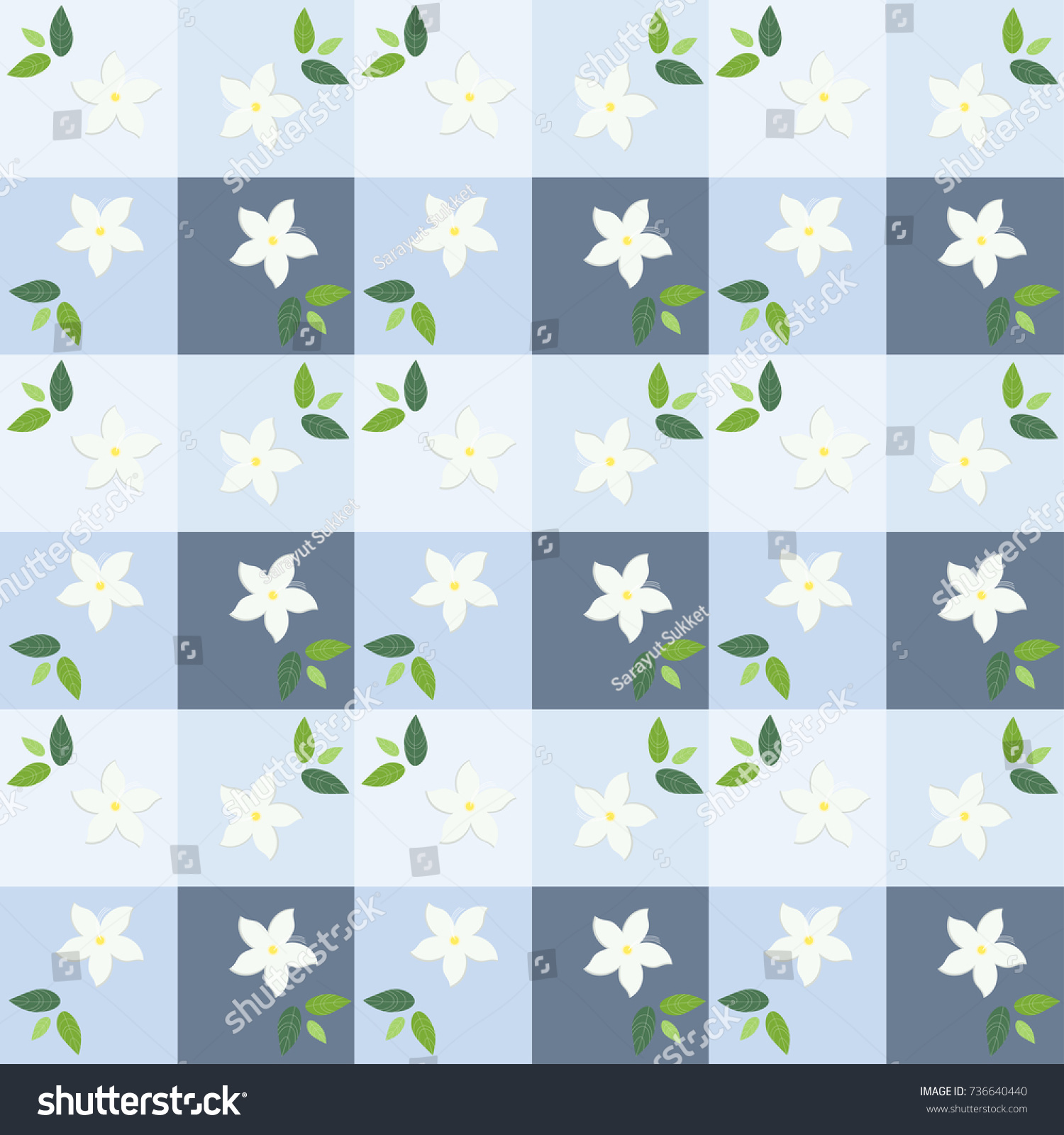 Nature Pattern Designflower Background Stock Vector (Royalty Free ...