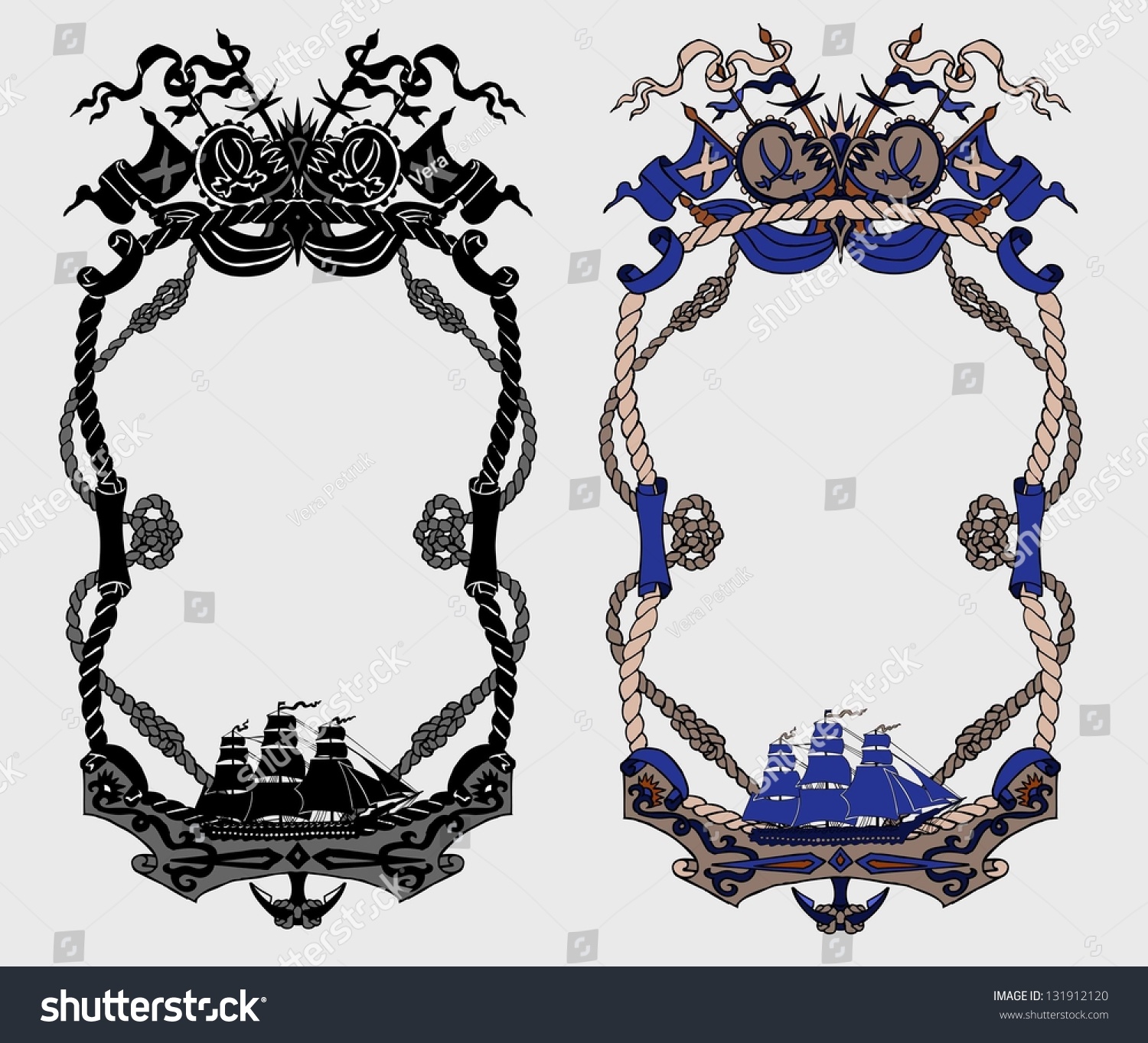 Editable Printable Nautical Border