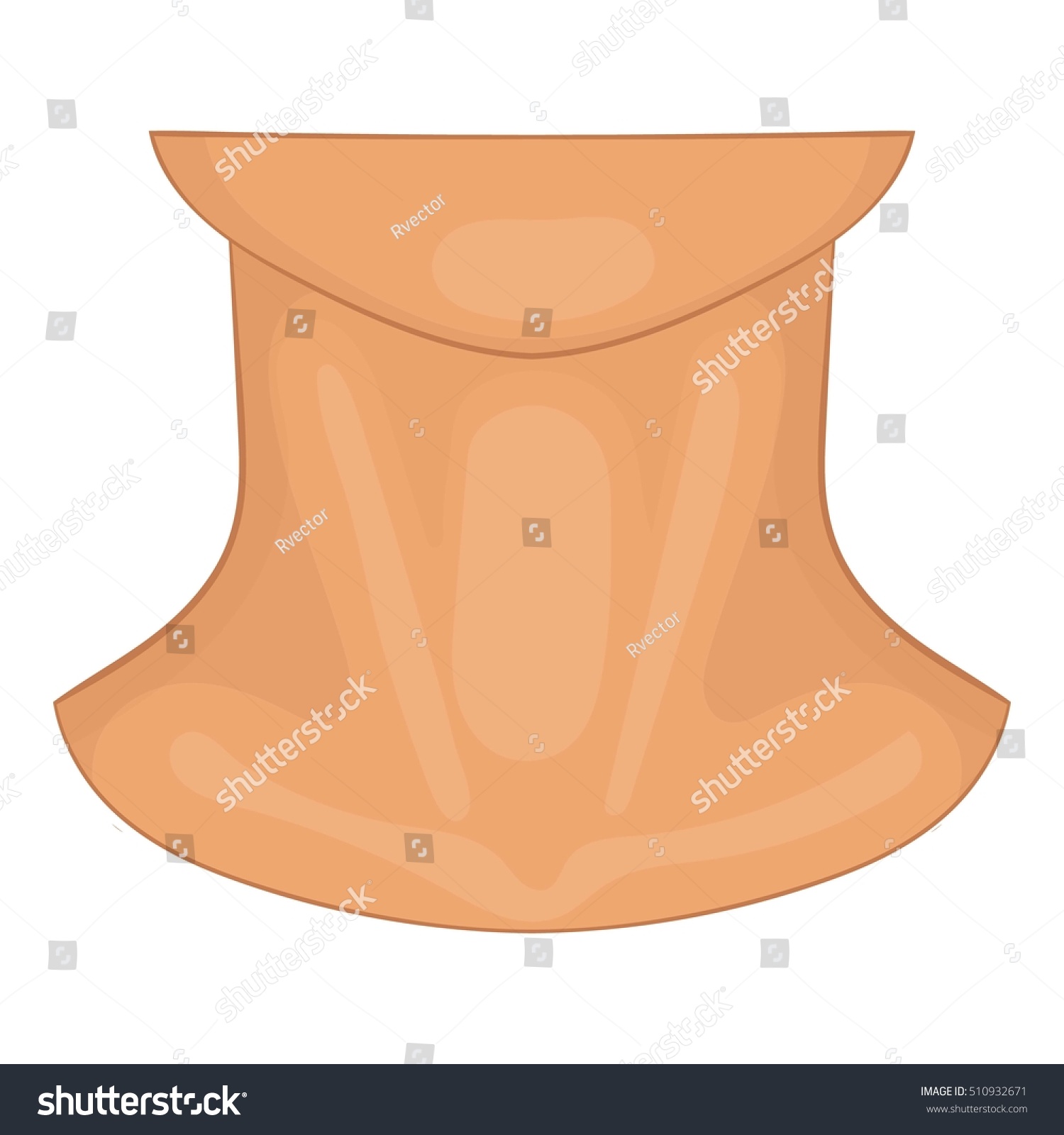 Neck Icon Cartoon Illustration Neck Vector Stock Vector (Royalty Free ...