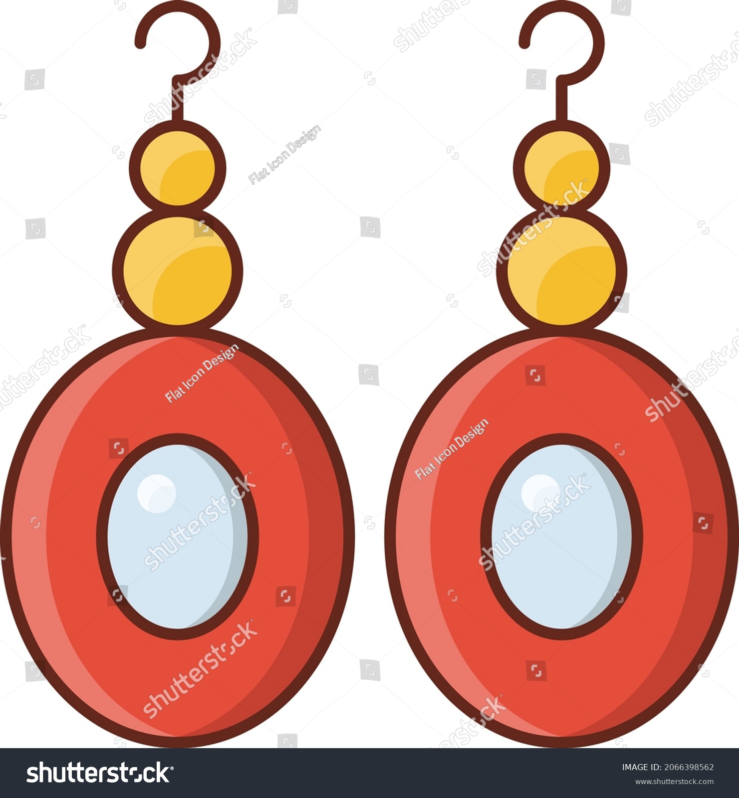 Necklace Vector Illustration On Transparent Background Stock Vector ...