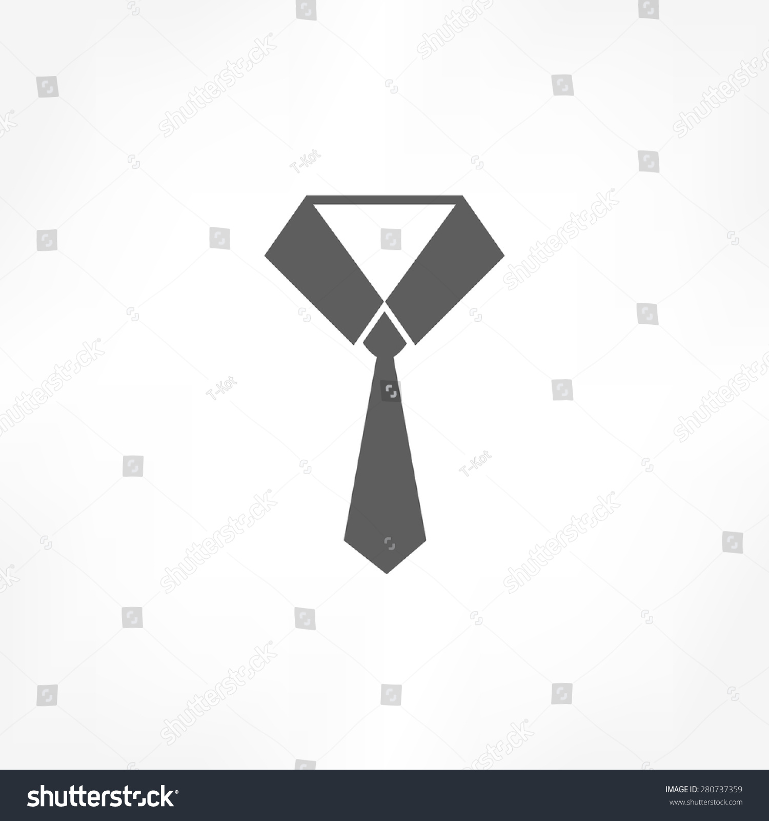 Necktie Icon Stock Vector 280737359 - Shutterstock