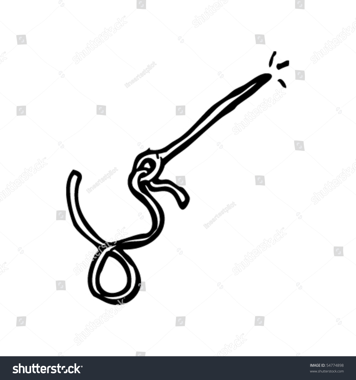 Needle Thread Cartoon Stock Vector 54774898 - Shutterstock