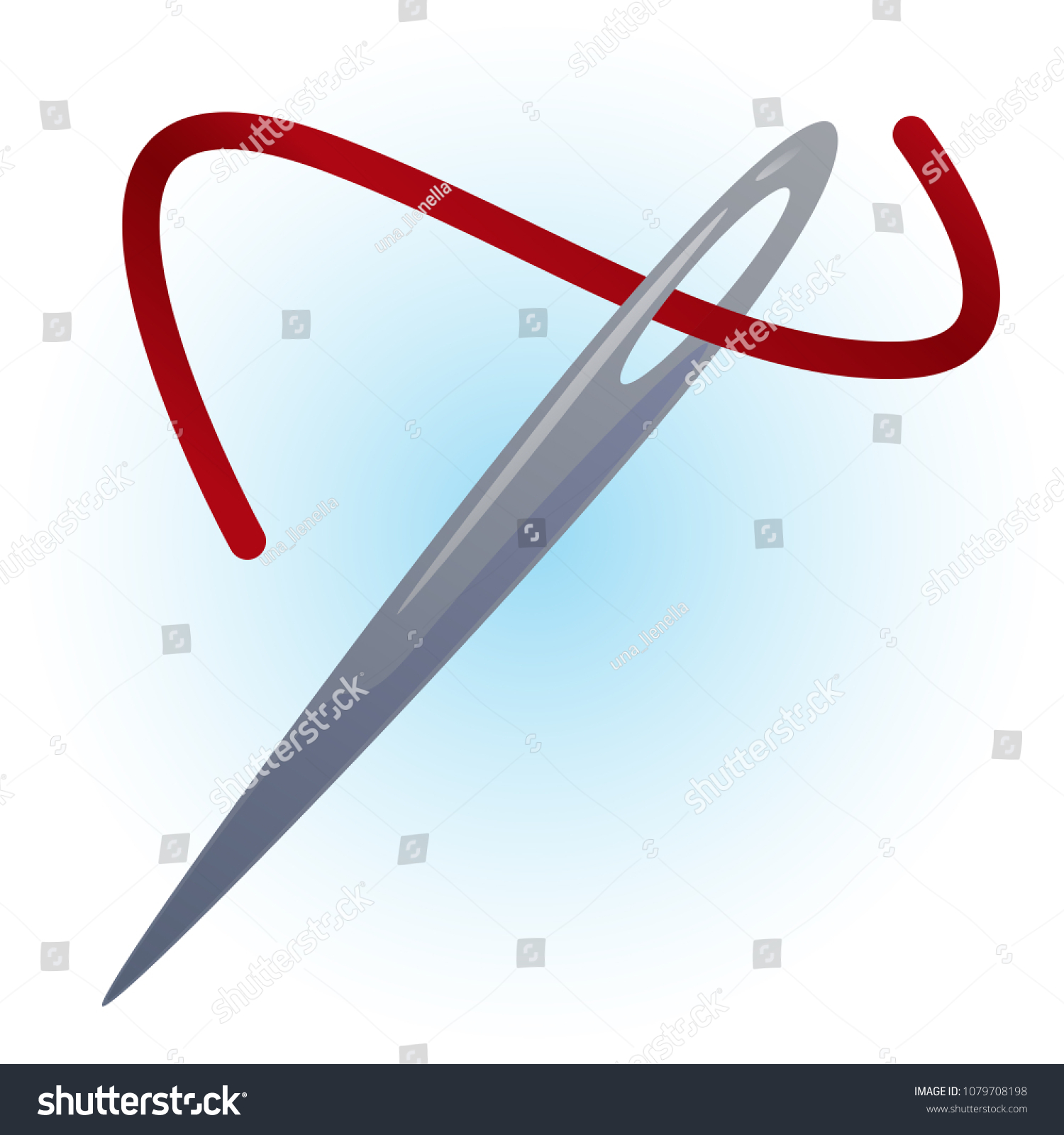 Needle Thread Vector Illustration Stock Vector (Royalty Free) 1079708198