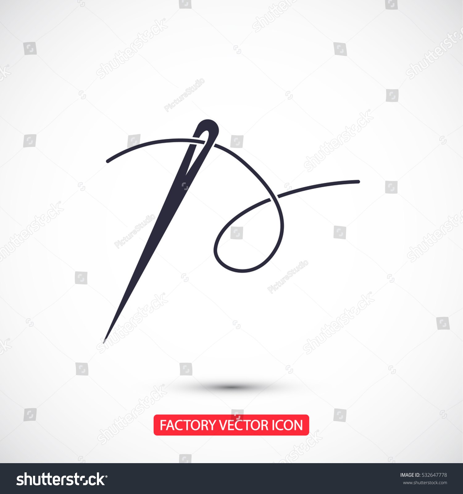 Needle Icon. Vector Eps 10 - 532647778 : Shutterstock