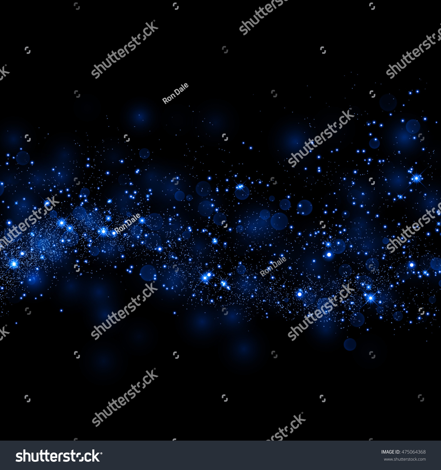 Neon Glittering Star Dust Trail Sparkling Stock Vector (Royalty Free ...