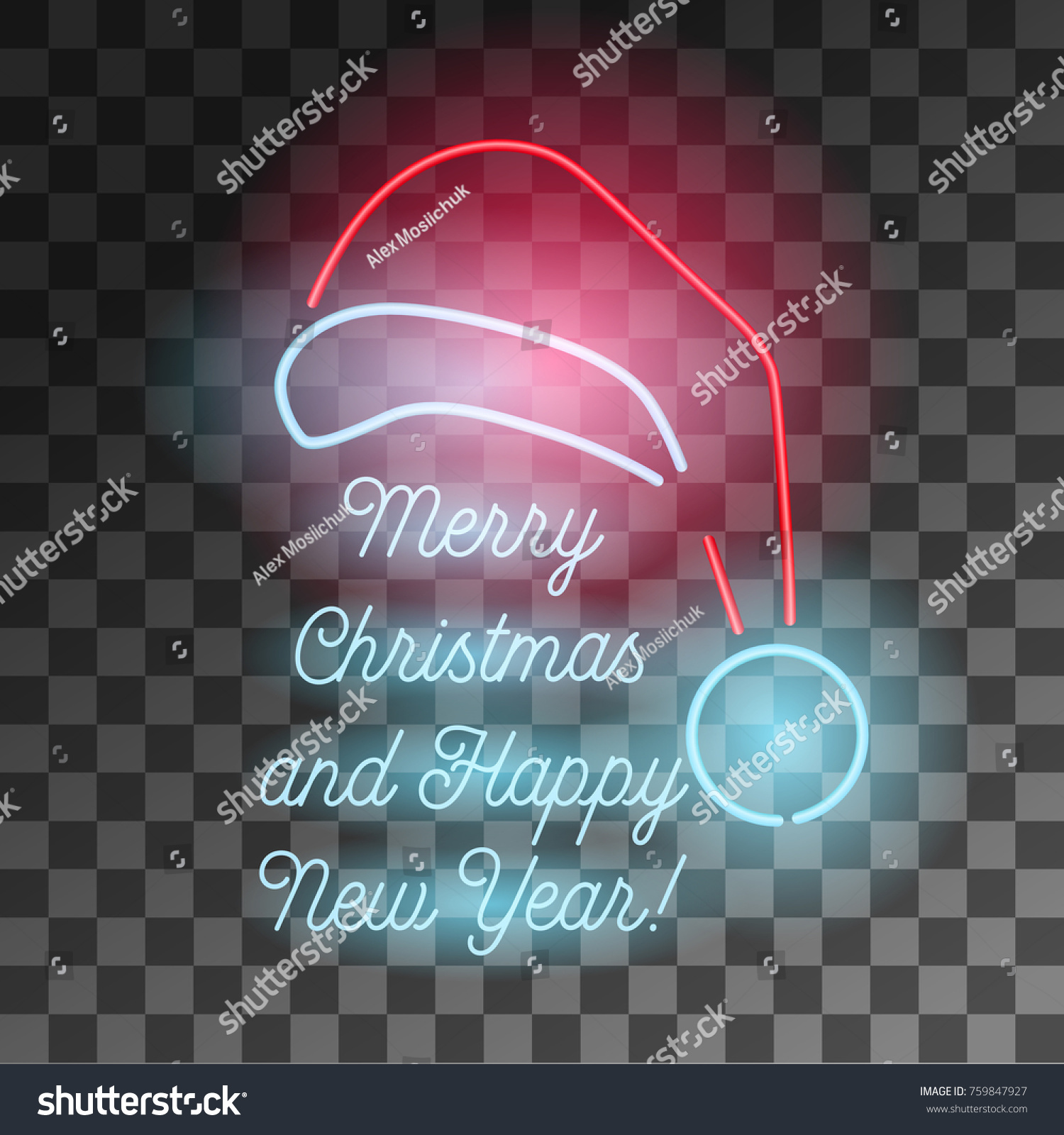 glowing santa hat