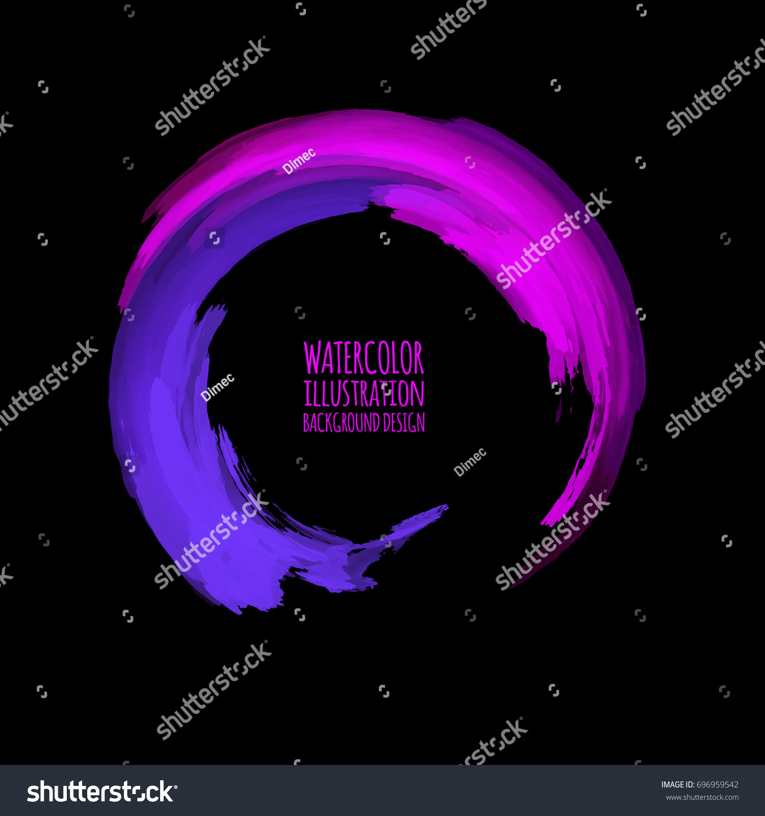 Neon Paint Abstract Round Glowing Retro Stock Vector HD Royalty