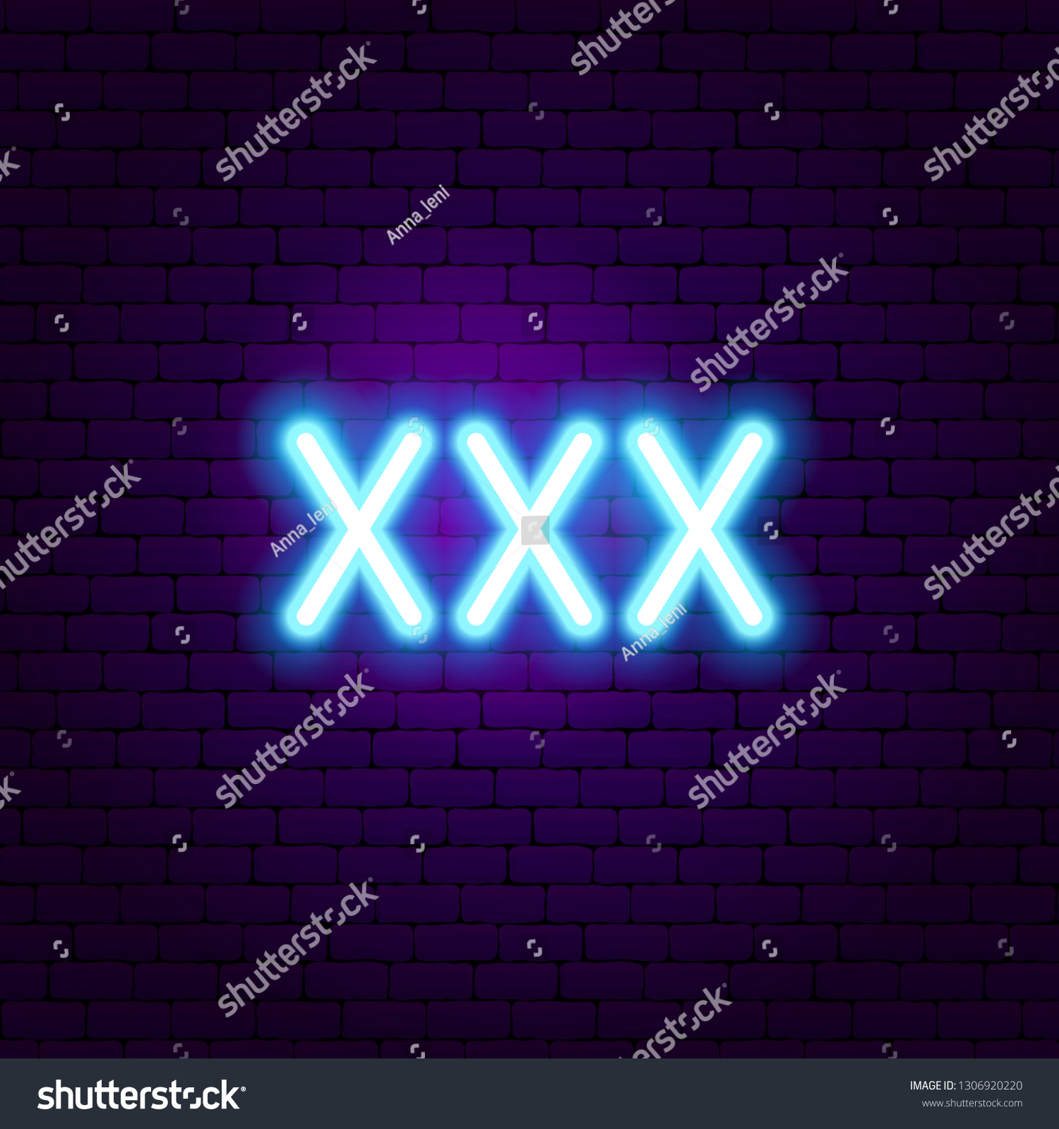 Neon Sign Vector Illustration Adult Sex Stock Vector Royalty Free 1306920220 Shutterstock