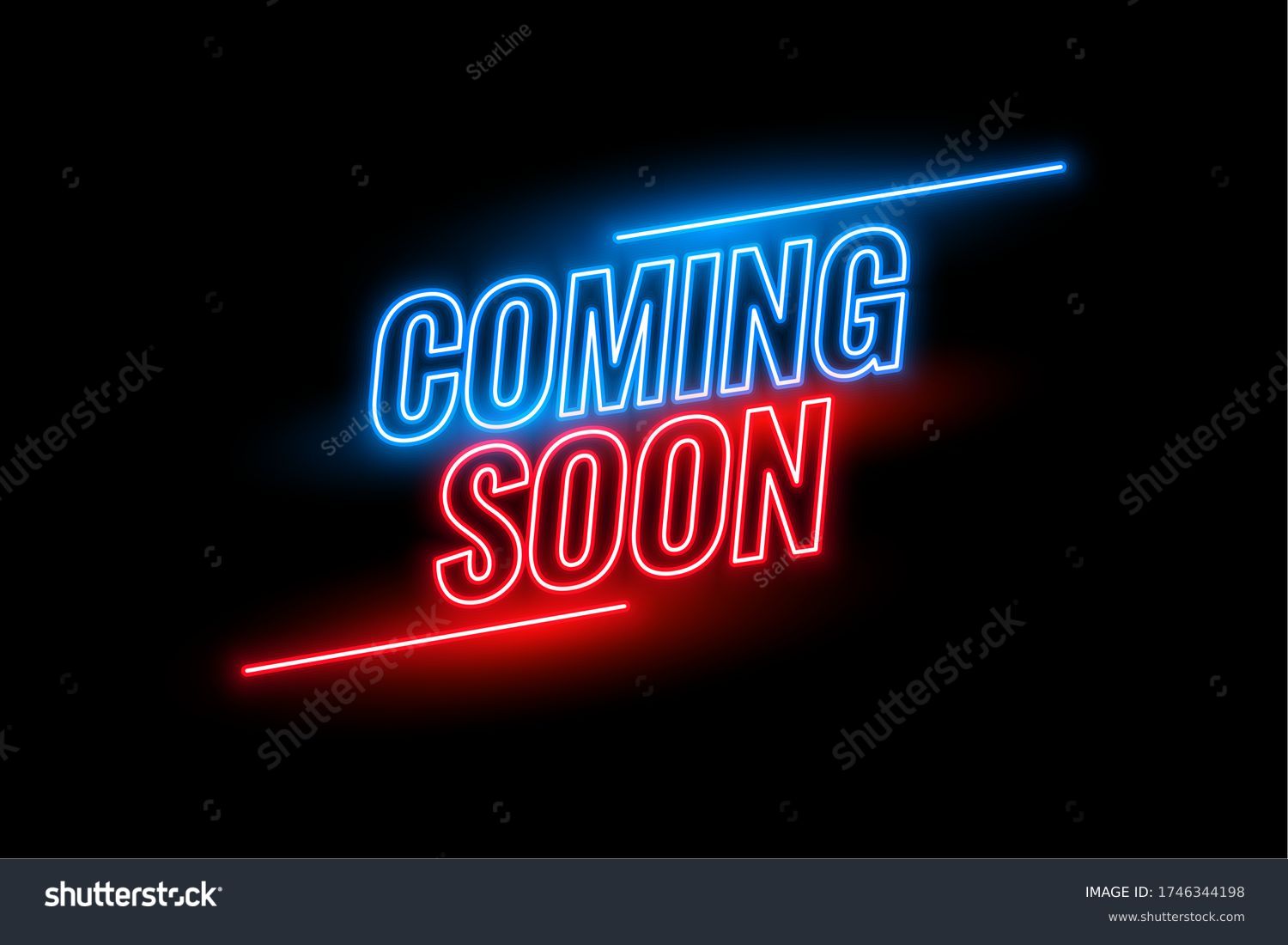 SVG of neon style coming soon glowing background design svg