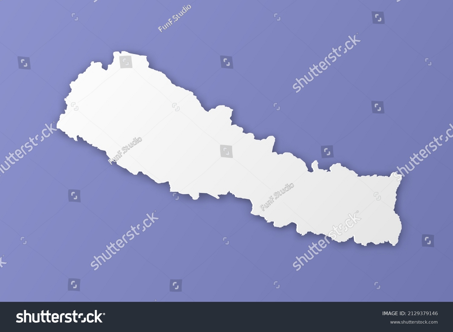 Nepal Map World Map International Vector Stock Vector (Royalty Free ...