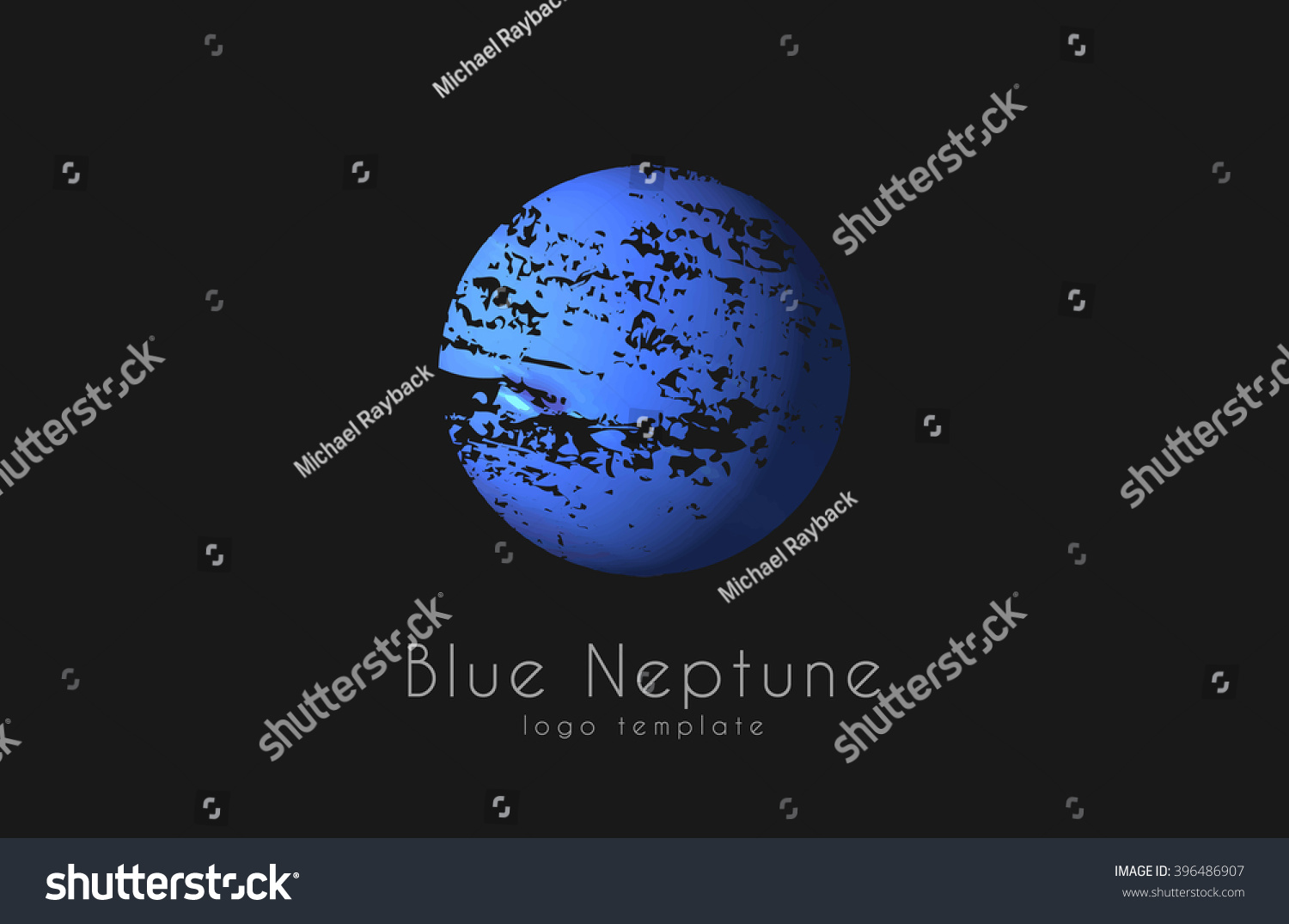 Neptune Logo. Planet Logo. Comic Logo. Space Logo. Creative Logo Stock ...