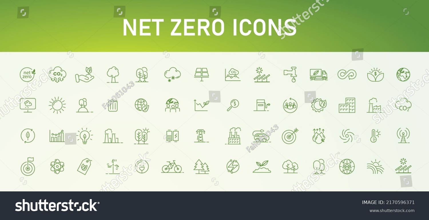 SVG of NET ZERO banner icons, carbon neutral and net zero concept. natural environment A climate-neutral long-term strategy greenhouse gas emissions targets wooden block with green net center icon svg
