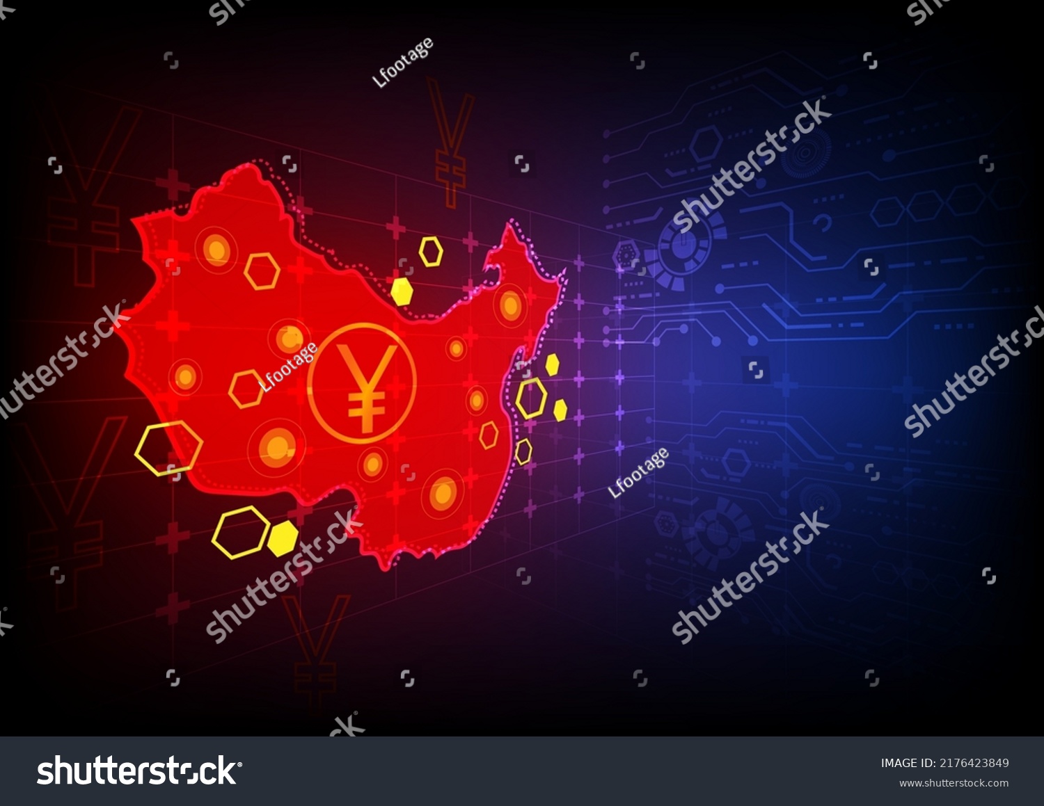 Network Technology China Mapchina Map Trade Stock Vector (Royalty Free ...