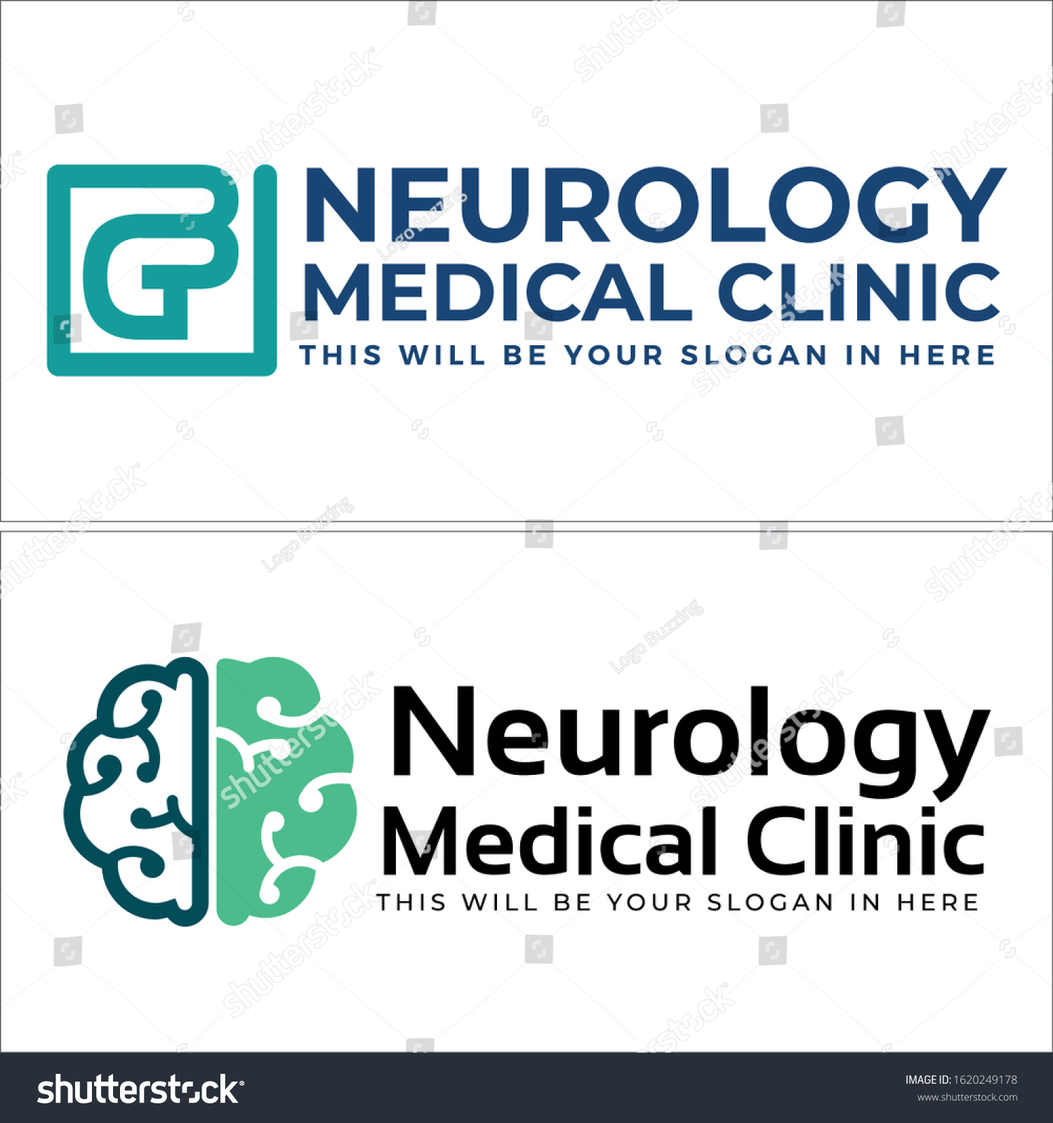 Neurology Logo Brain Design Template Vector Stock Vector (Royalty Free ...