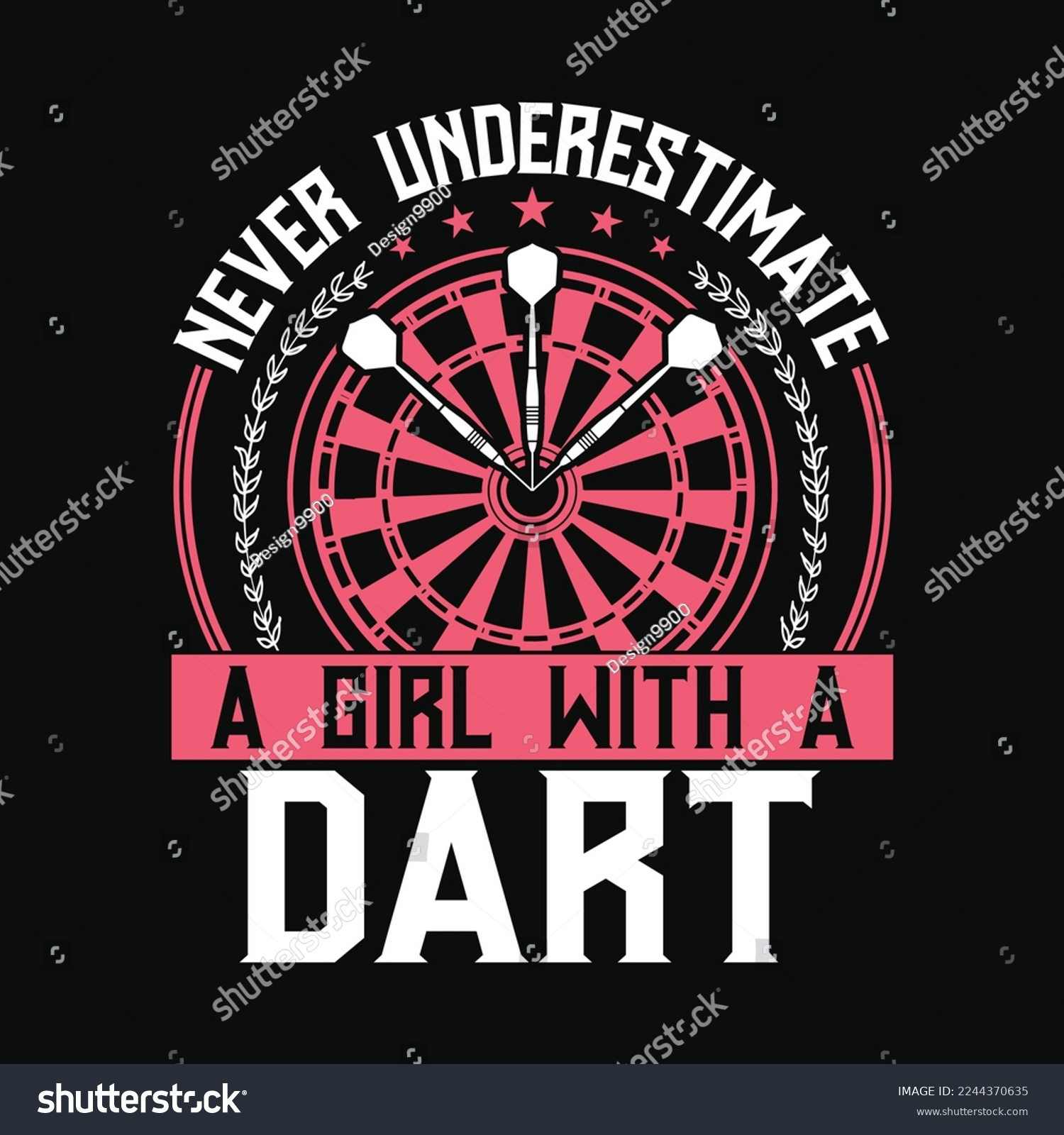 SVG of Never Underestimate A Girl With Darts svg