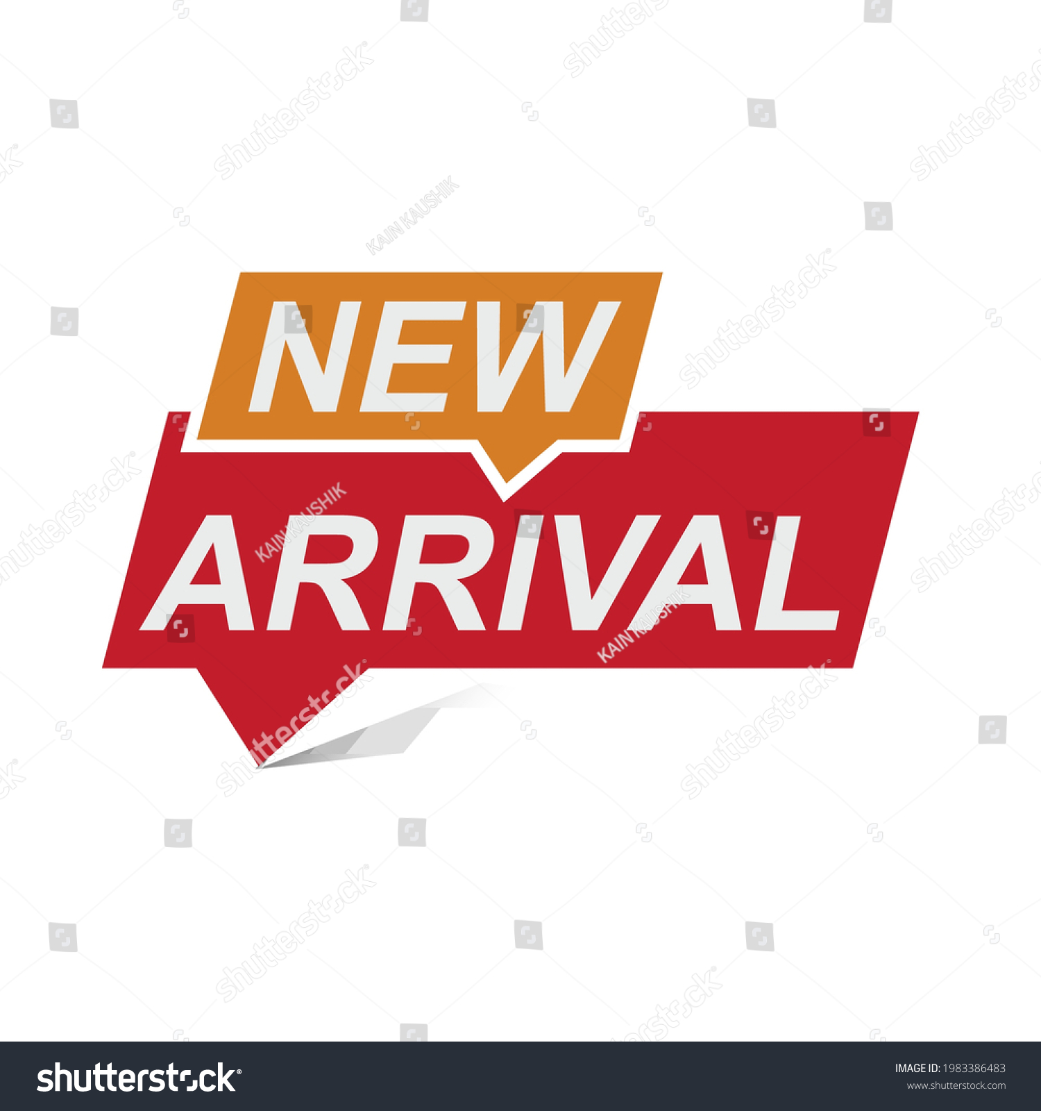 New Arrival Label Set Multi Colour Stock Vector (Royalty Free ...