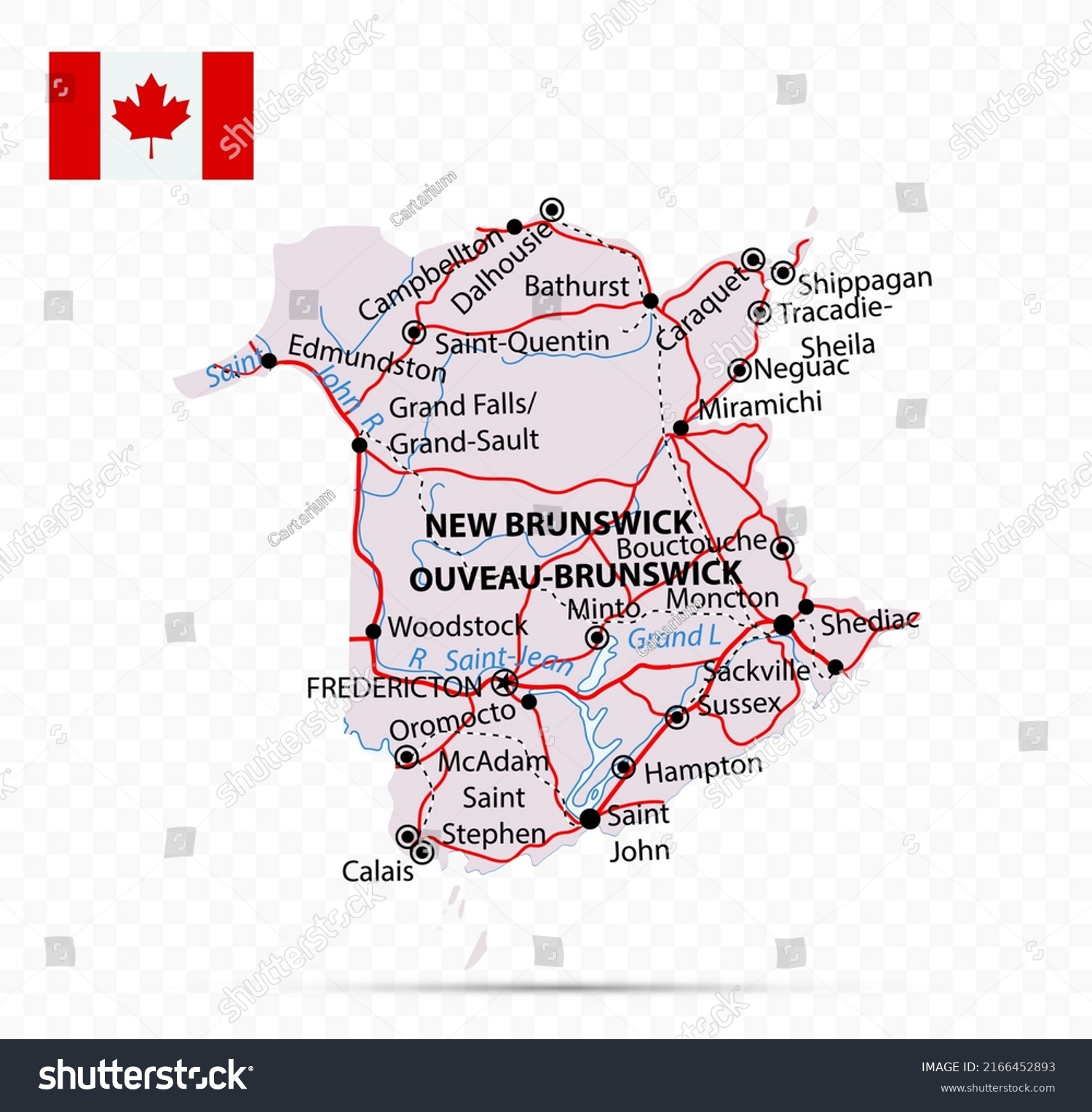 cities in new brunswick canada and zip code