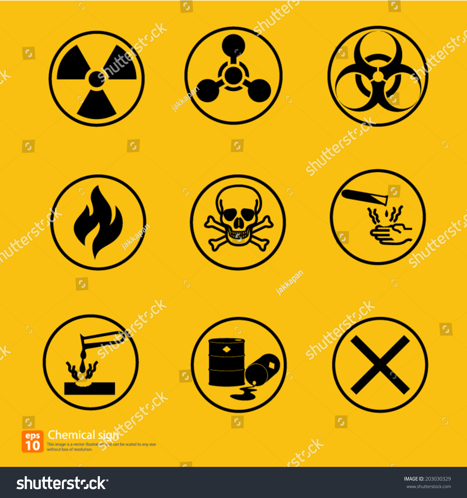 New Chemical Sign Warning Vector Design - 203030329 : Shutterstock