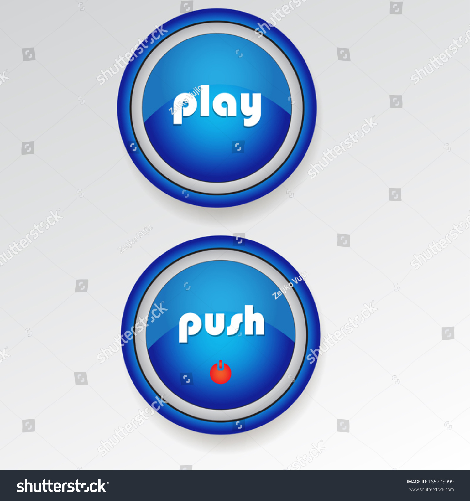 New Cool Web Buttons Stock Vector Royalty Free