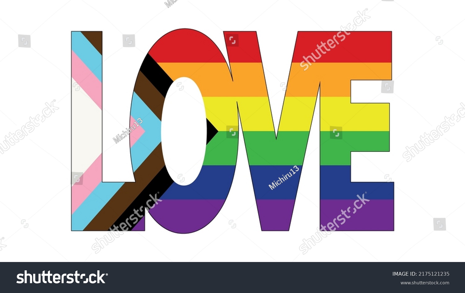 New Lgbtq Rights Pride Flag Progressive Stock Vector Royalty Free