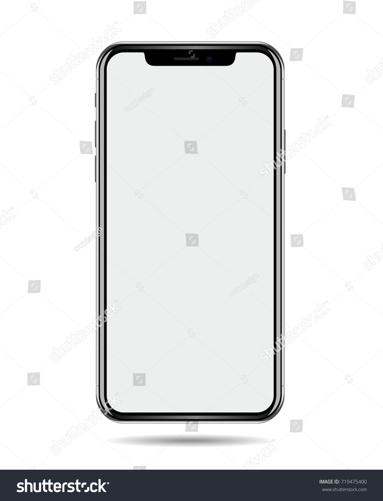 New Phone Vector Drawing Isolated On Stock Vector 719475400 - Shutterstock