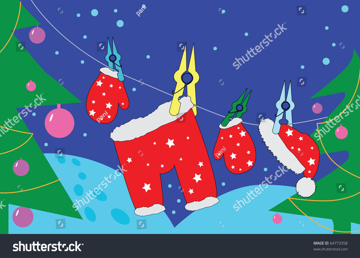 New Year! Stock Vector Illustration 64773358 : Shutterstock