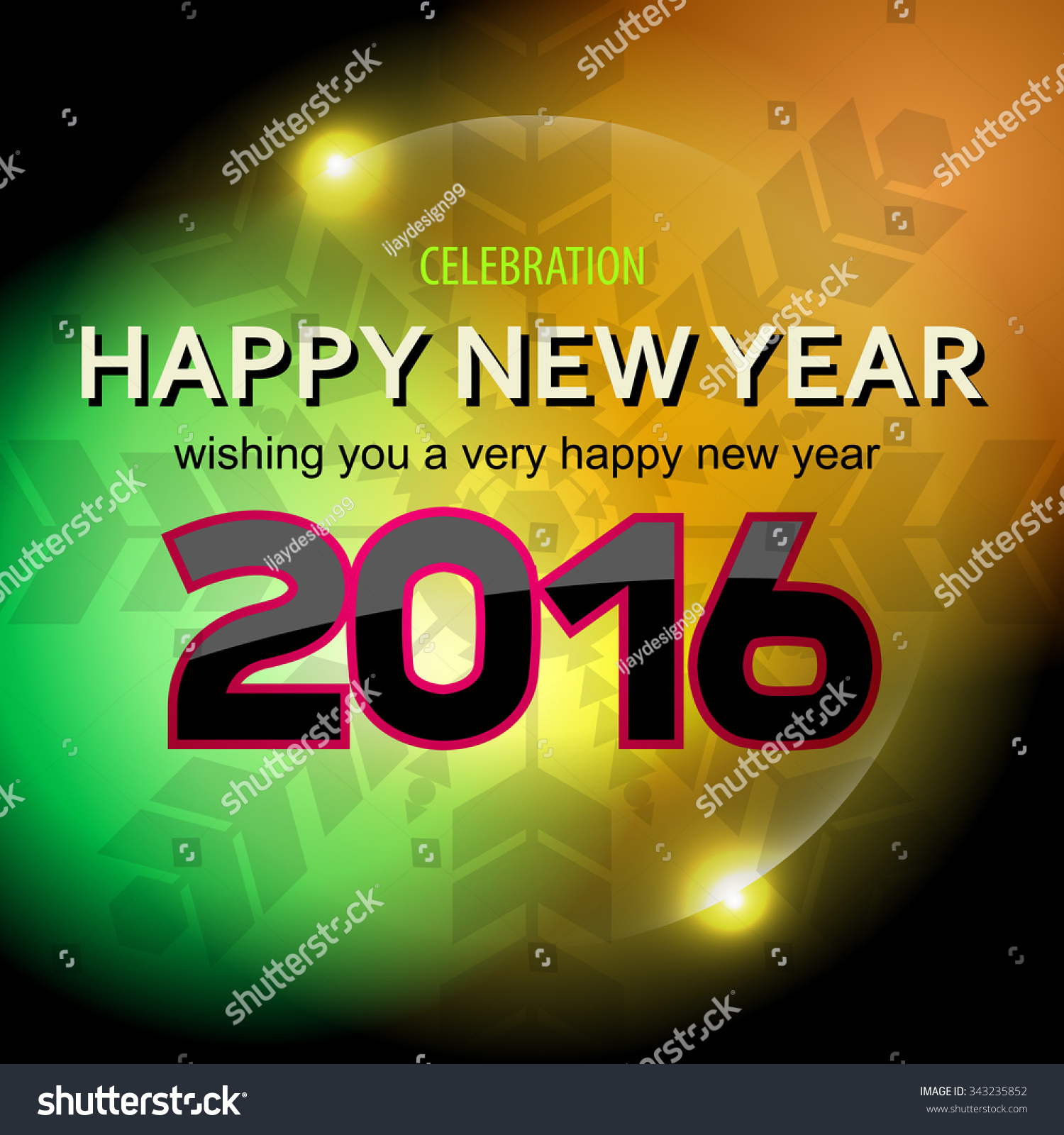 New Year Abstract, Vector Illustration - 343235852 : Shutterstock