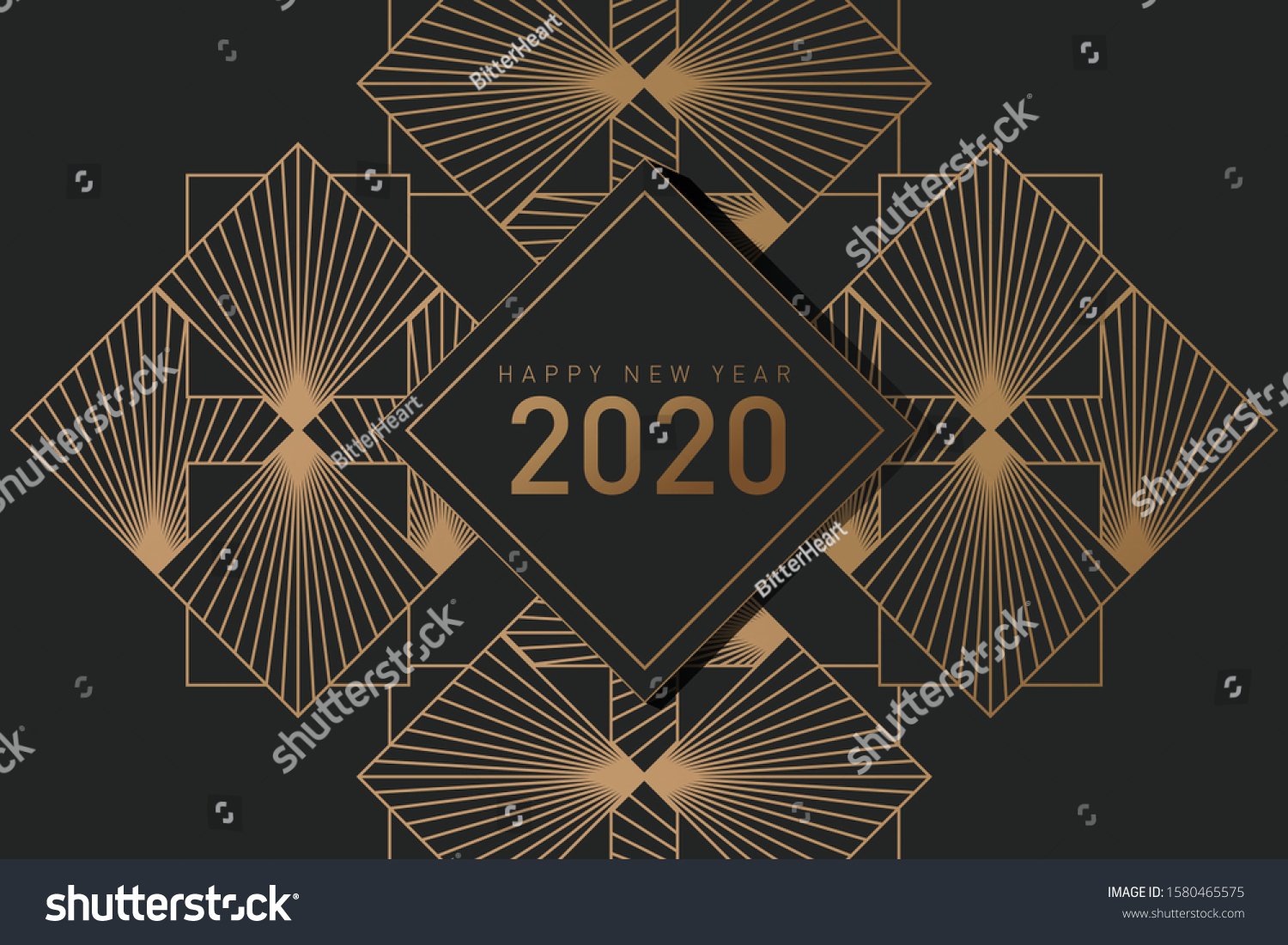 new year greeting card simple design