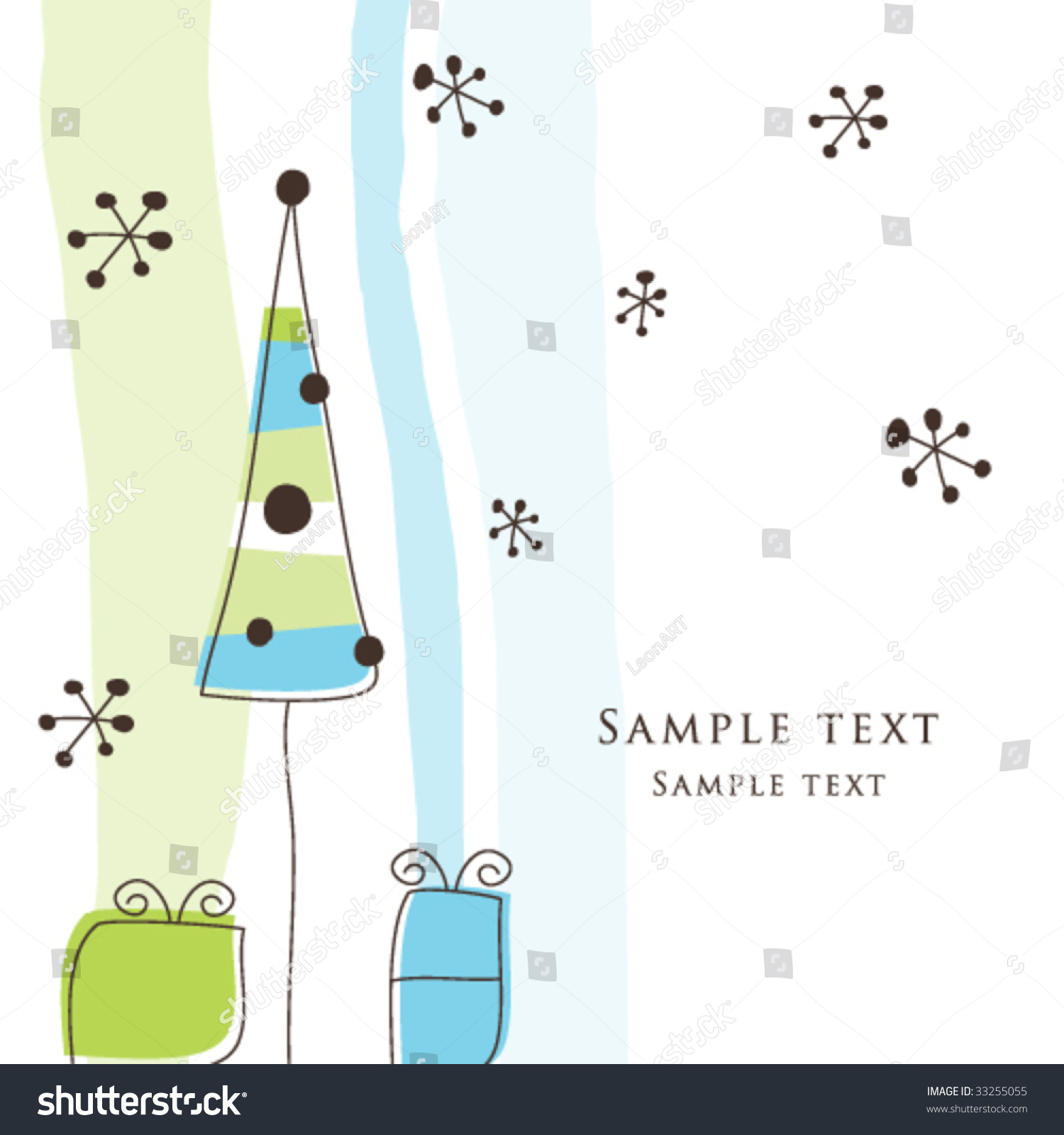 New Year'S Card Stock Vector Illustration 33255055 : Shutterstock