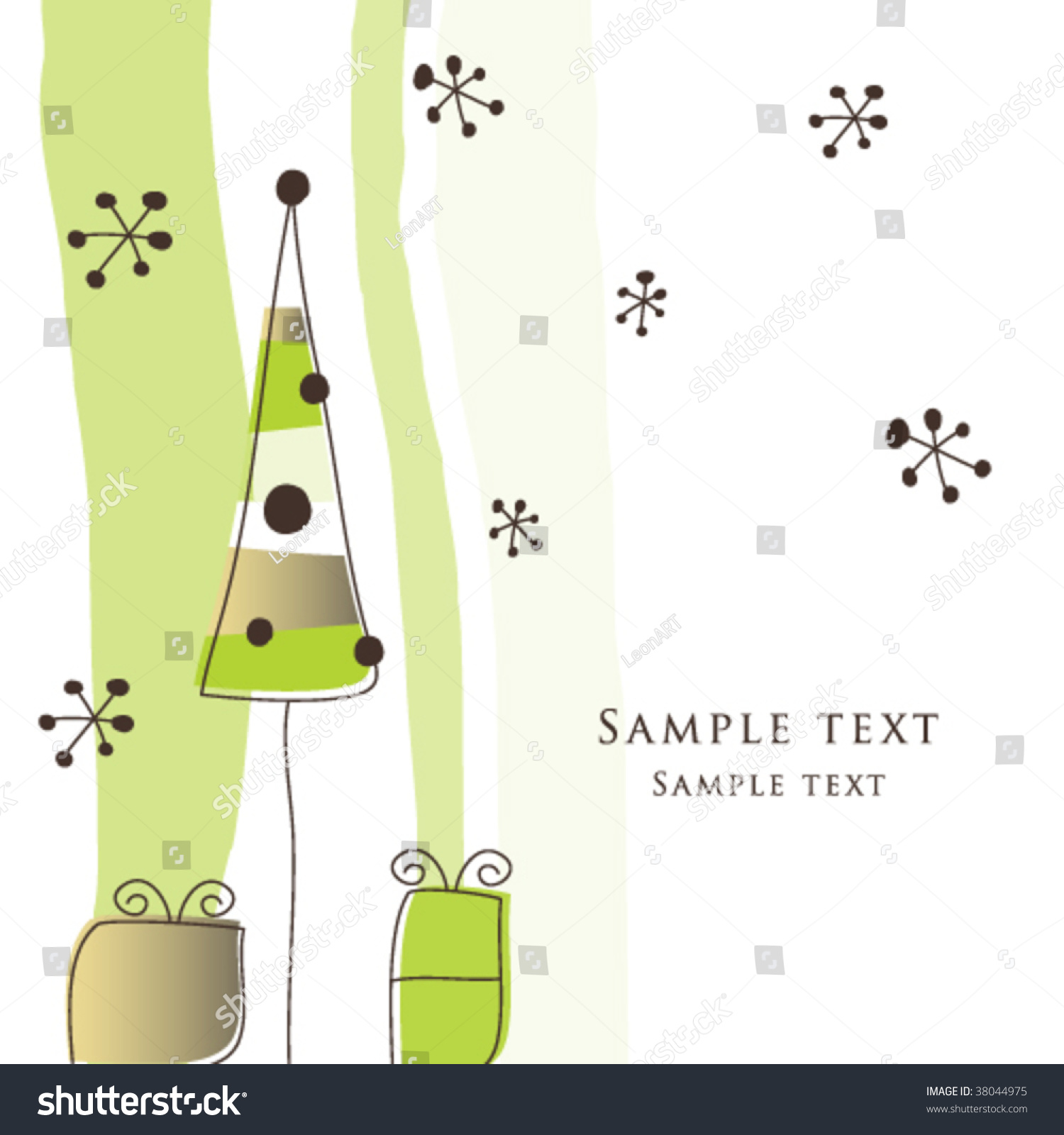 New Year&#039;S Card Stock Vector Illustration 38044975 : Shutterstock