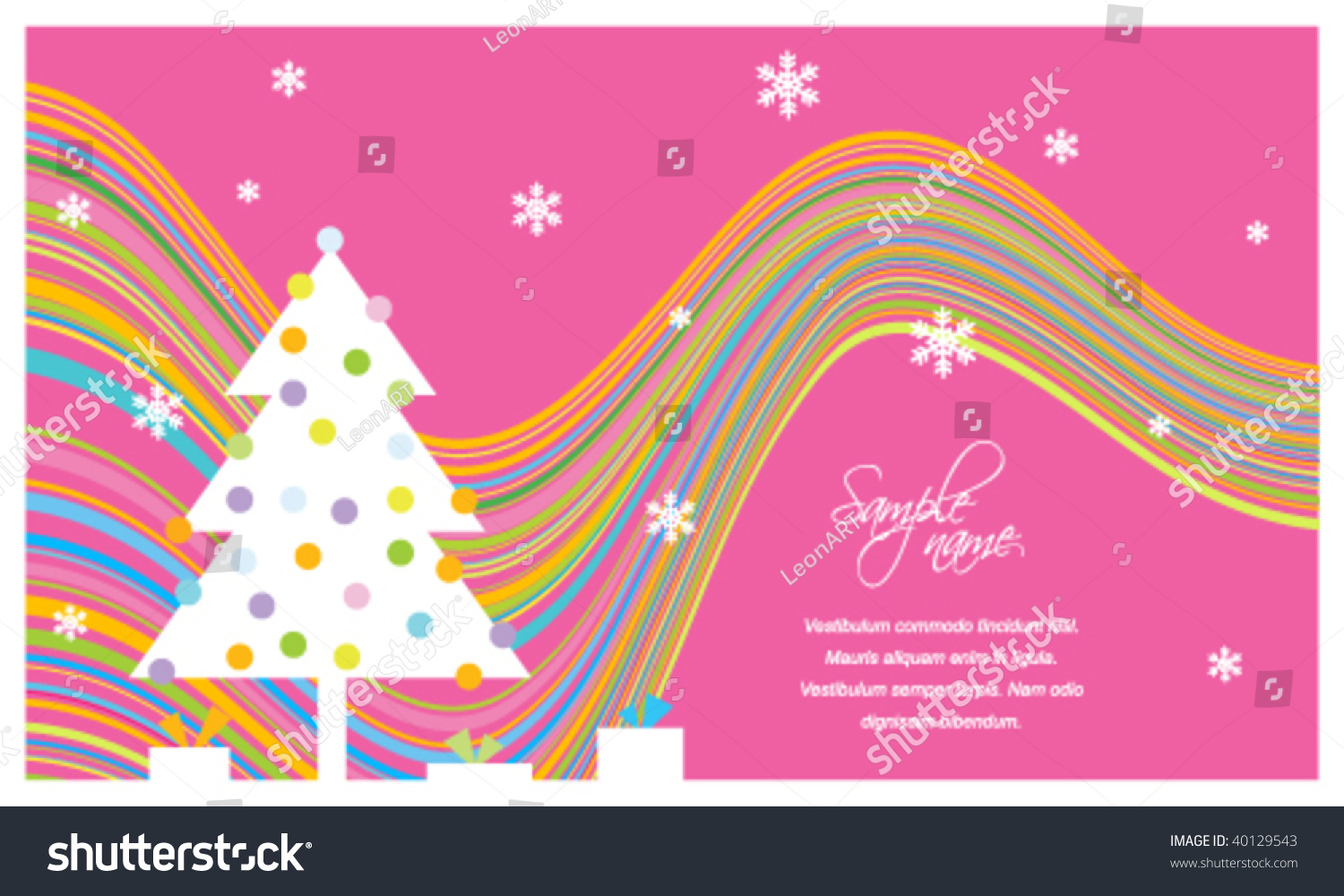 New Year'S Card Stock Vector 40129543 : Shutterstock