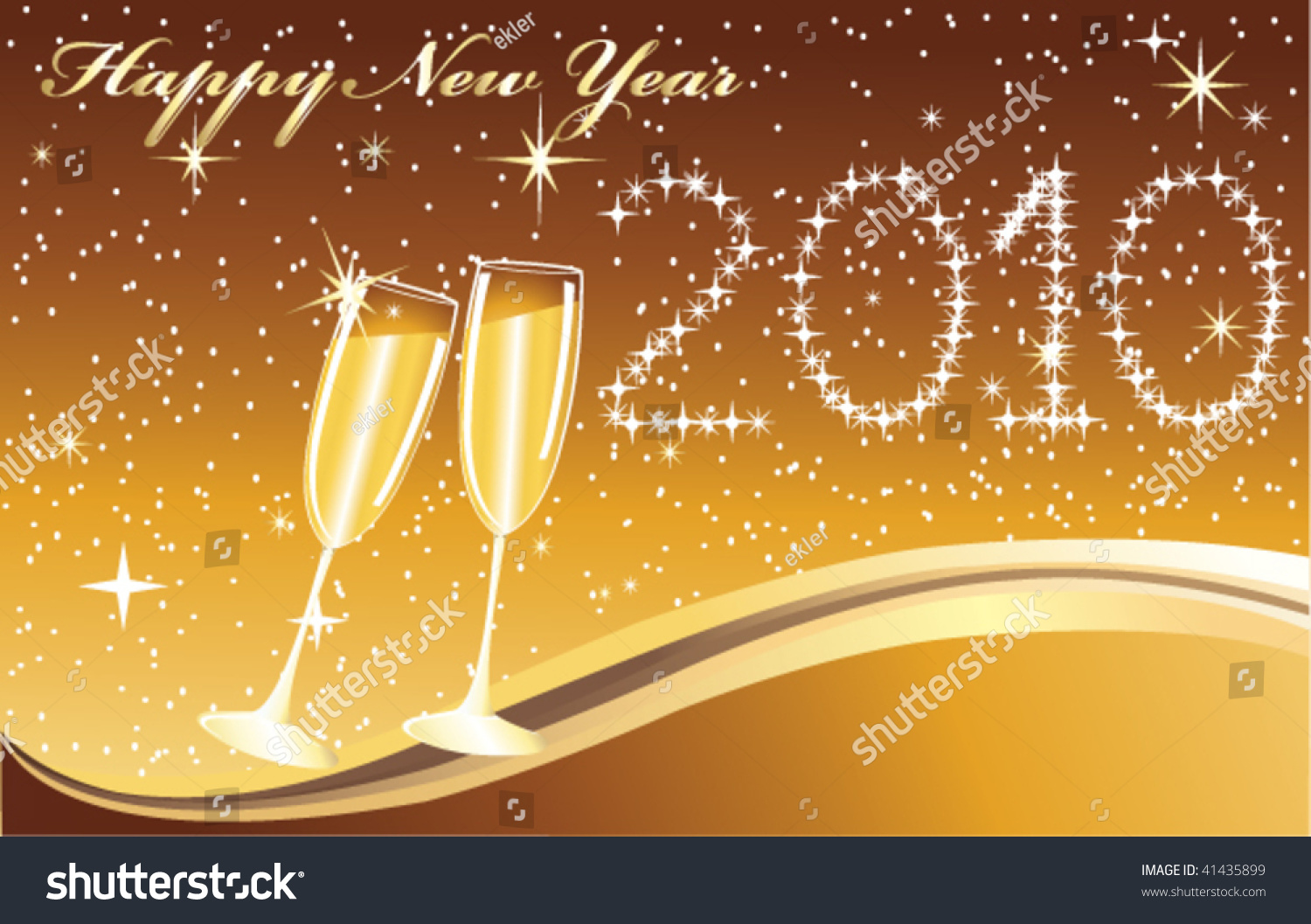 New Year Vector Background Stock Vector 41435899 - Shutterstock