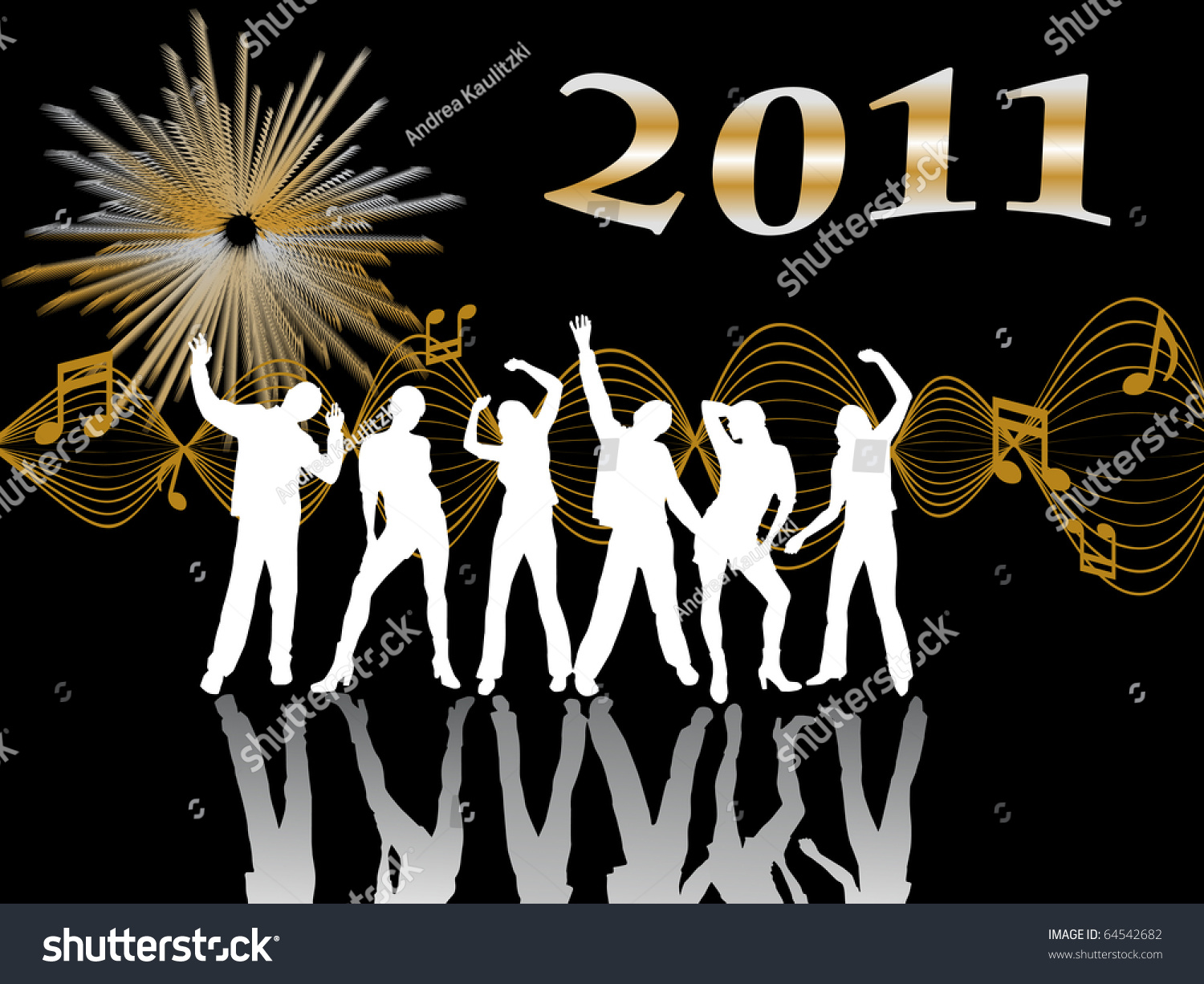 New Years Eve 2011 Vector Stock Vector (Royalty Free) 64542682