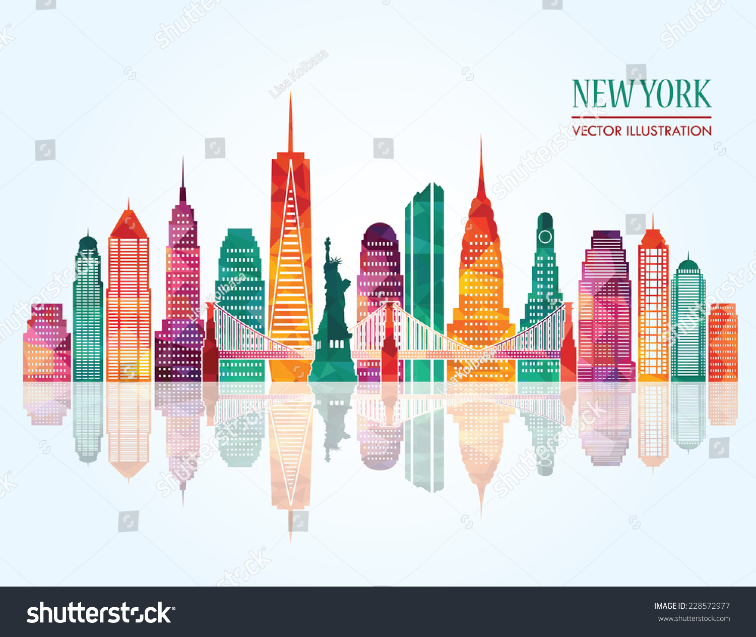 SVG of New York city. Vector illustration svg