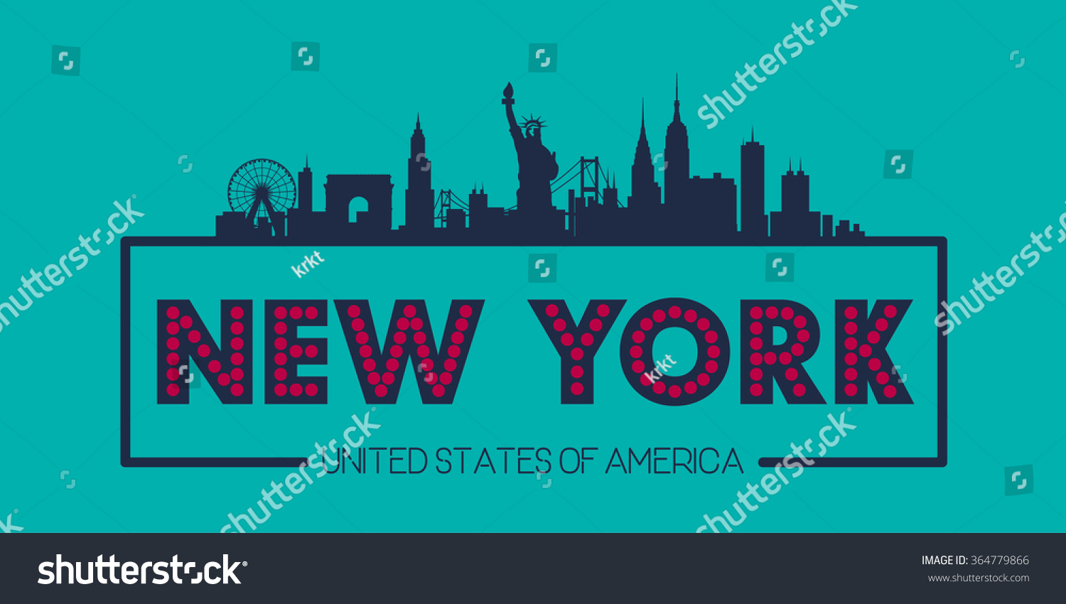 SVG of New York USA Skyline silhouette plate vector design svg