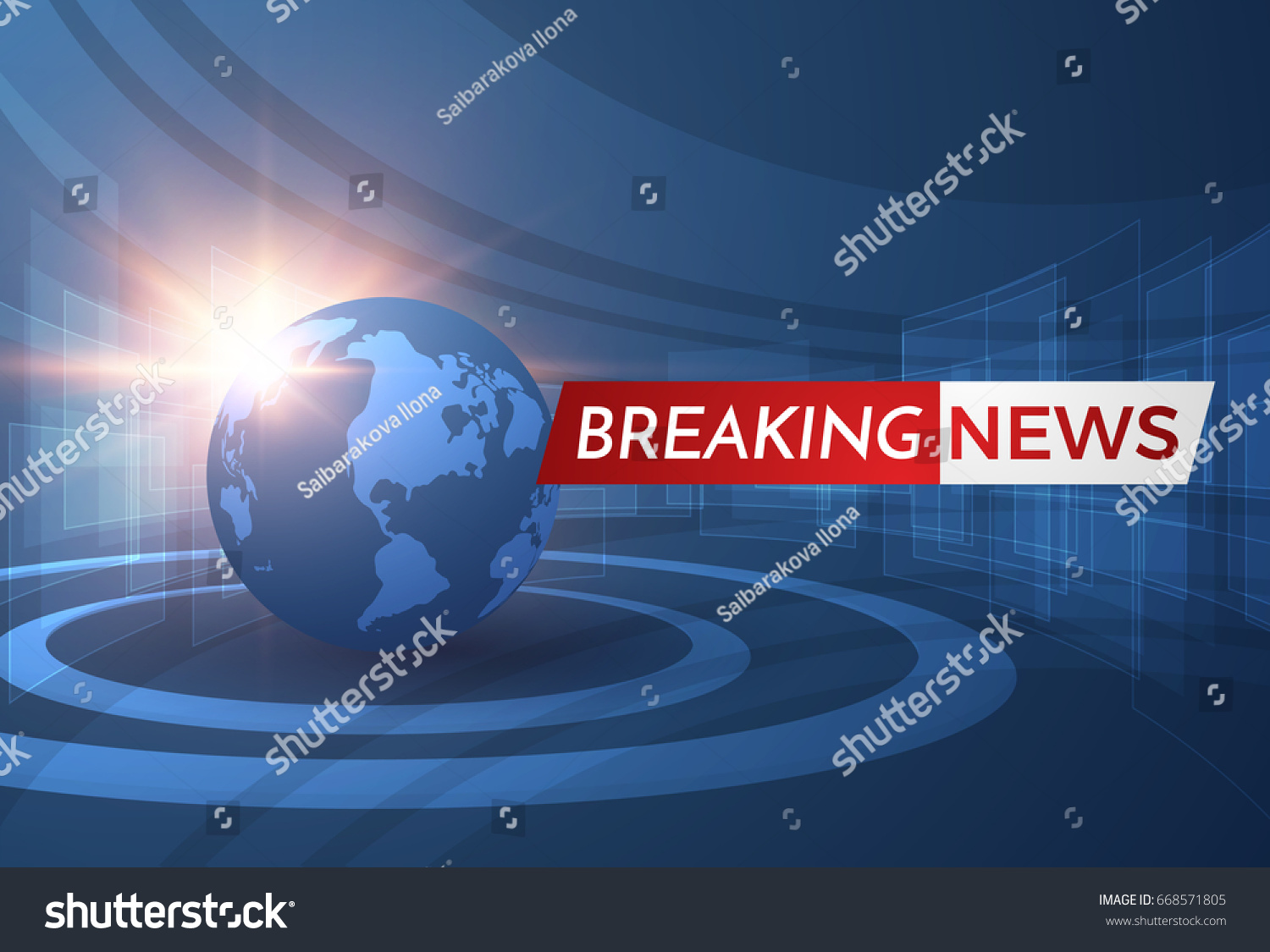 News Vector Background Breaking News Can Stock Vector Royalty Free