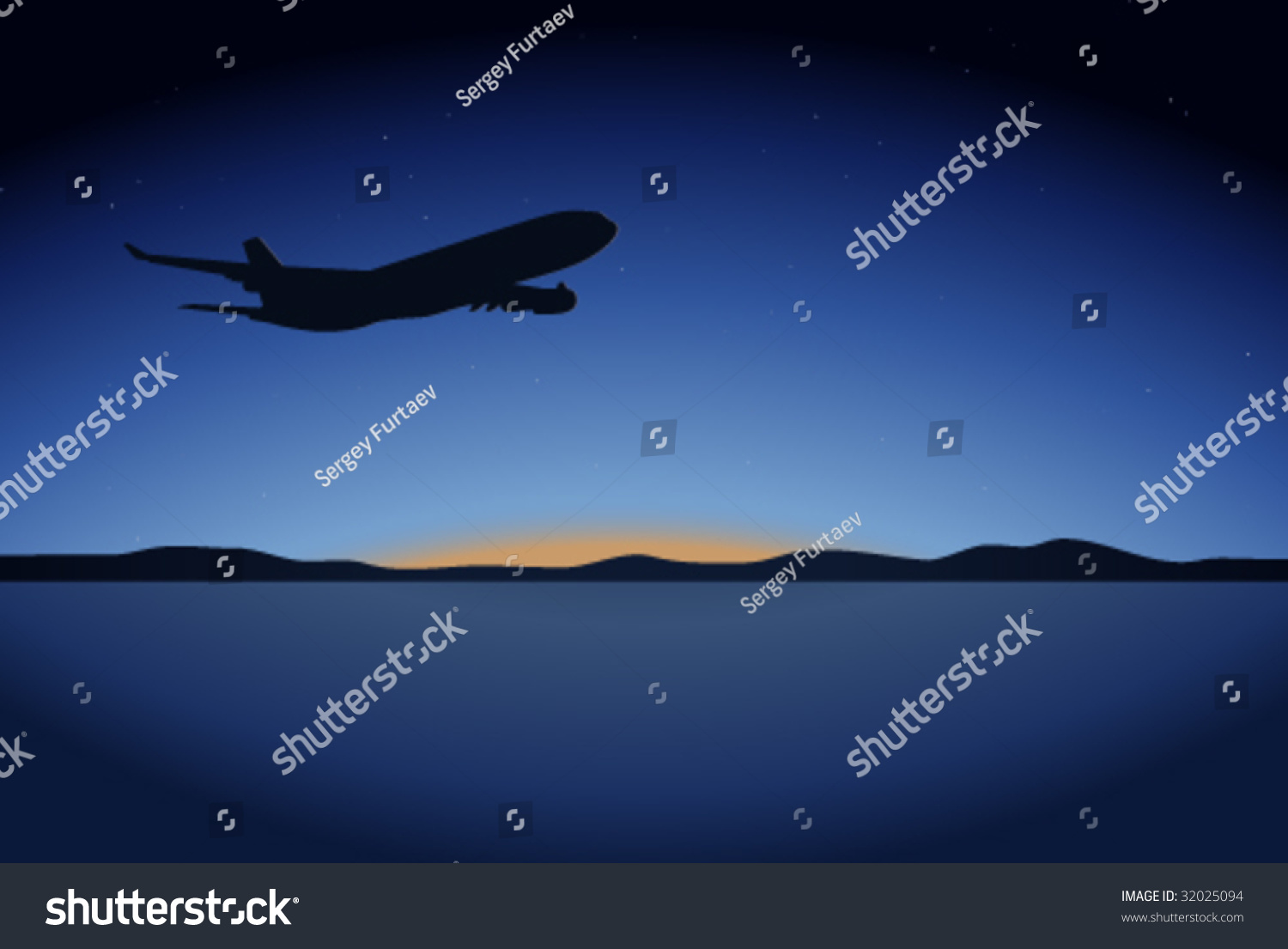 SVG of Night aircraft gaining altitude. svg