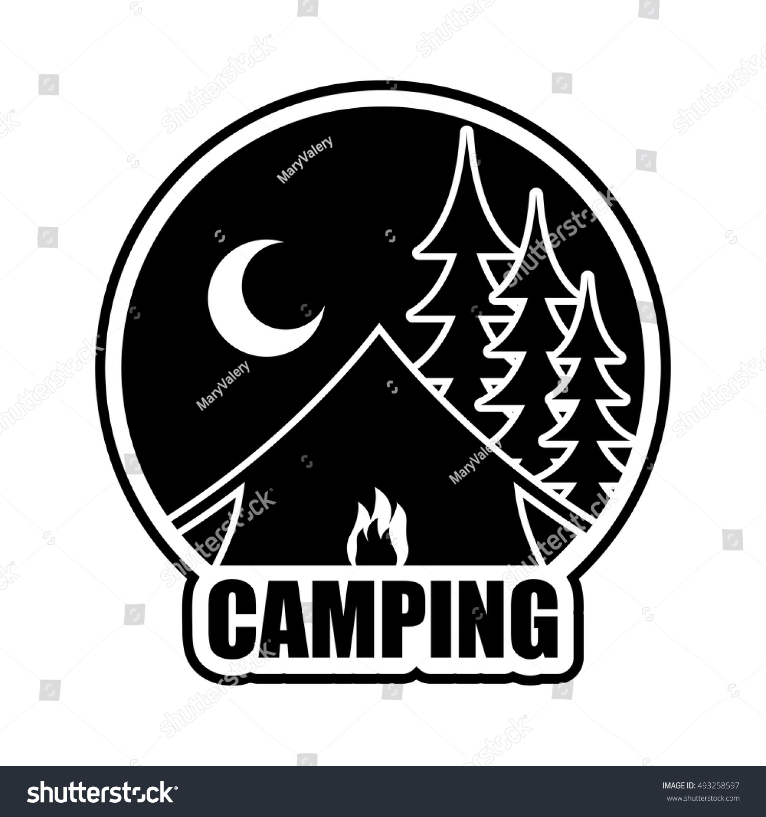 16+ Night Camping Logo