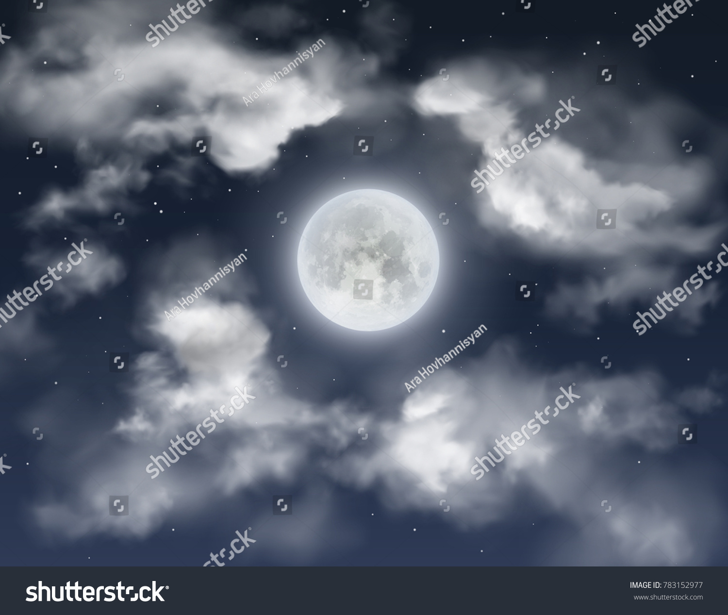 Night Sky Background Full Moon Clouds Stock Vector Royalty Free 783152977 Night Sky Background Full Moon Clouds Stock Vector Royalty Free 783152977