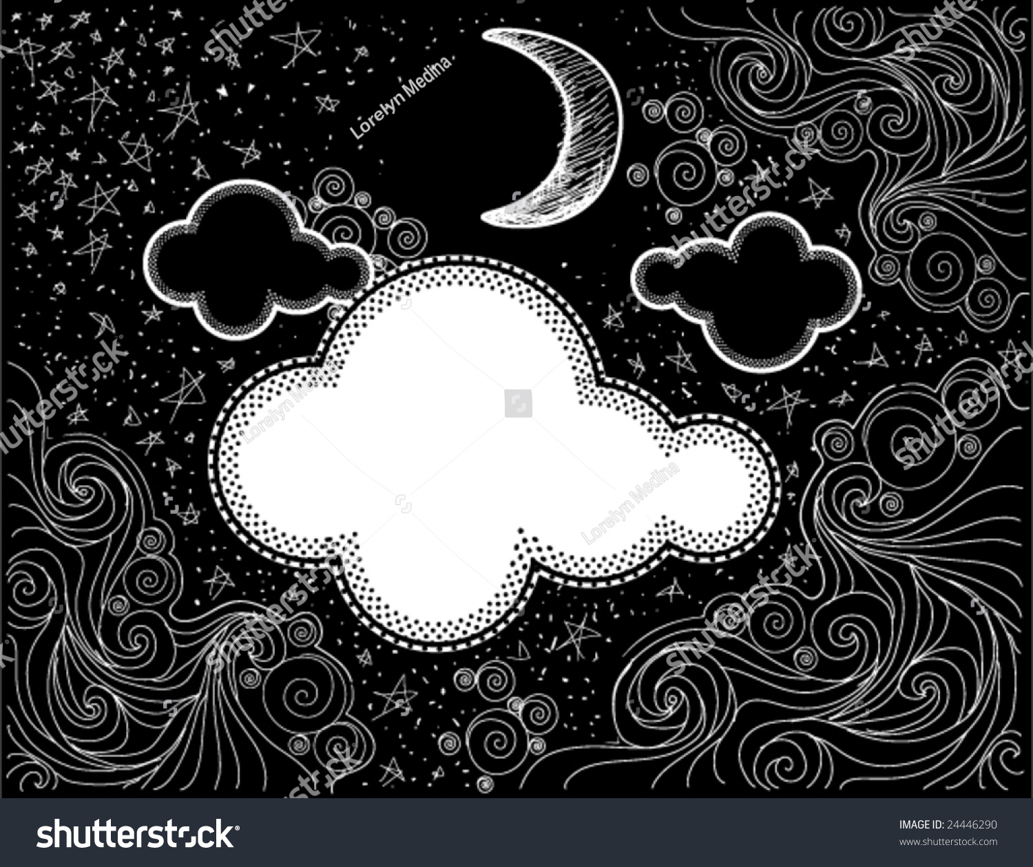 vector wave z logo Sky   Doodles Vector Stock 24446290 Shutterstock Night Vector