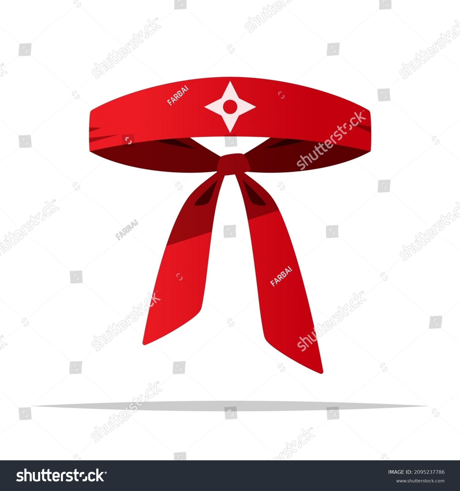 SVG of Ninja headband vector isolated illustration svg