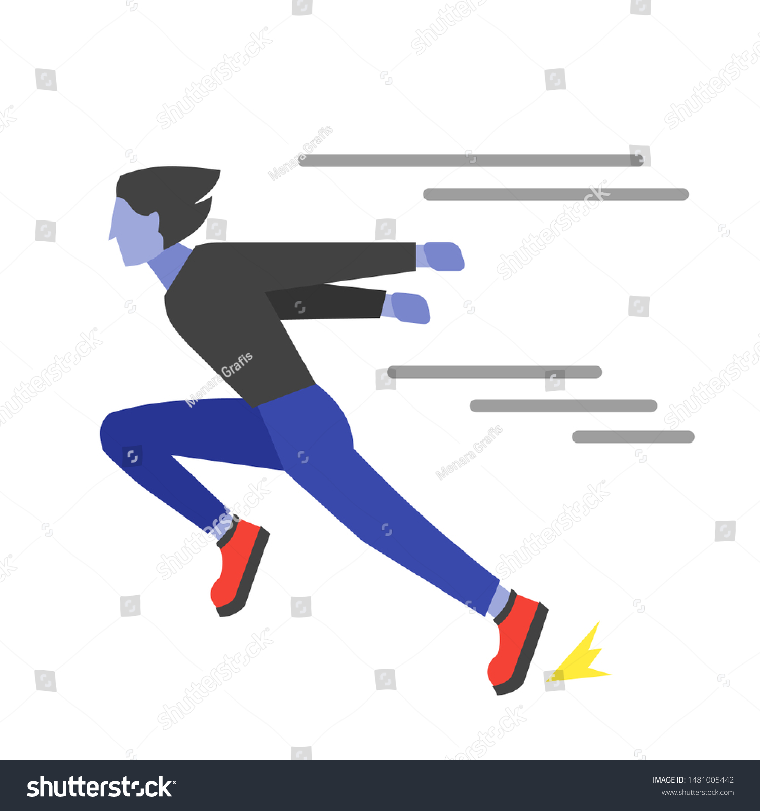 SVG of Ninja runner vector Logo icon element and design. A sport and espionage concept element. Can be used for web and mobile development. Suitable for Info-graphic svg