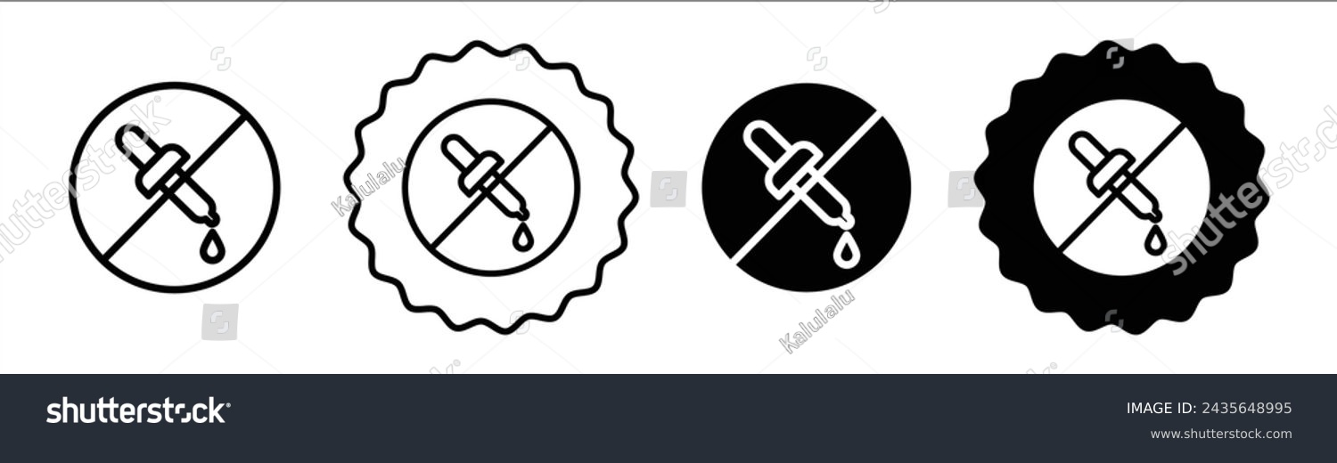 SVG of No artificial flavor icon logo set vector svg