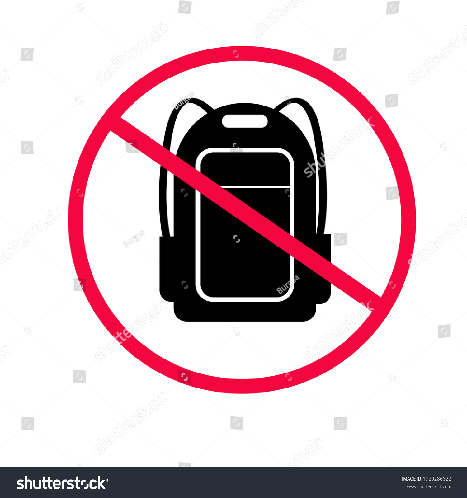 1,161 No bags allowed Images, Stock Photos & Vectors | Shutterstock