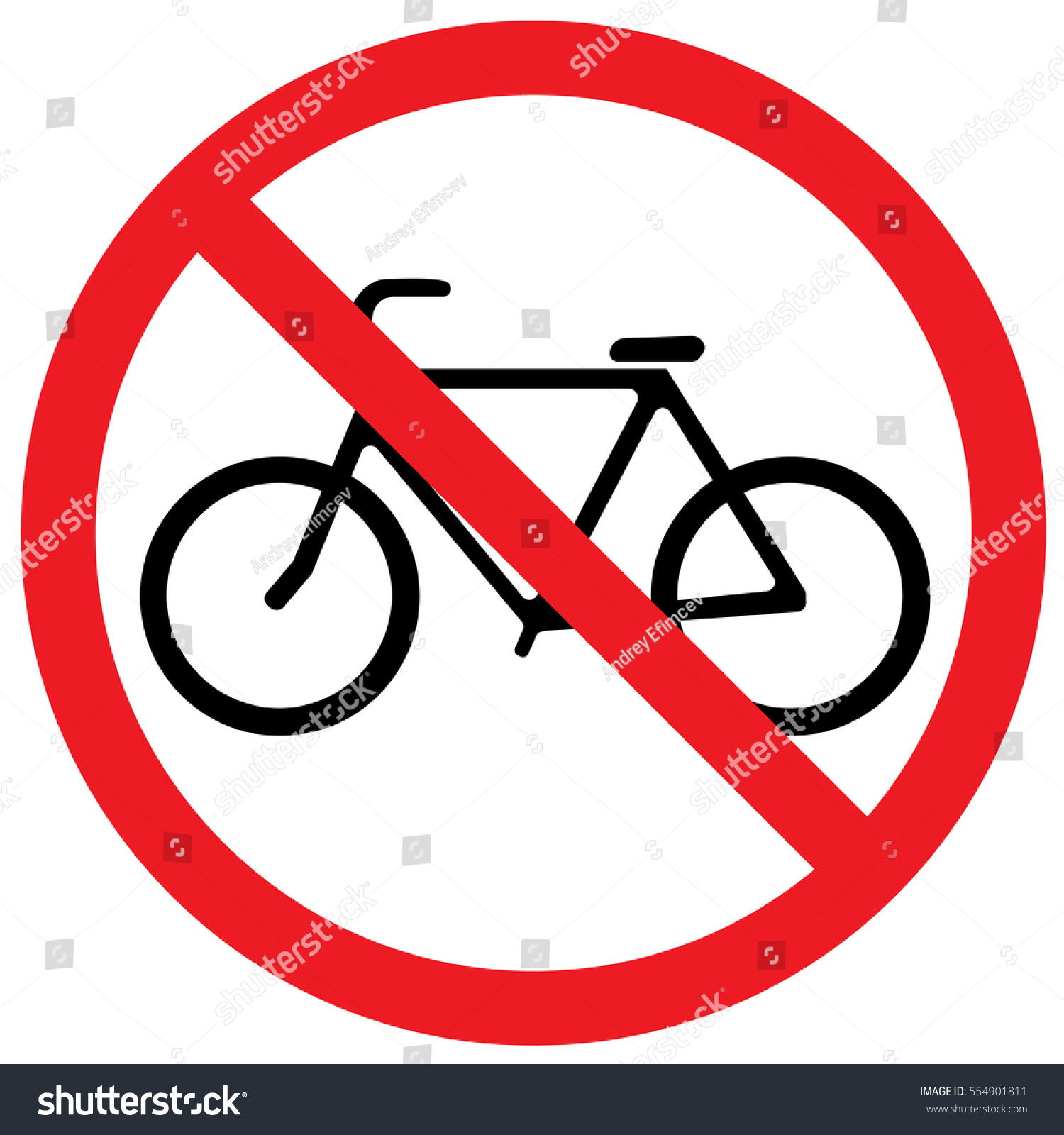 No Bikes Sign Vector Stock Vector (Royalty Free) 554901811 | Shutterstock