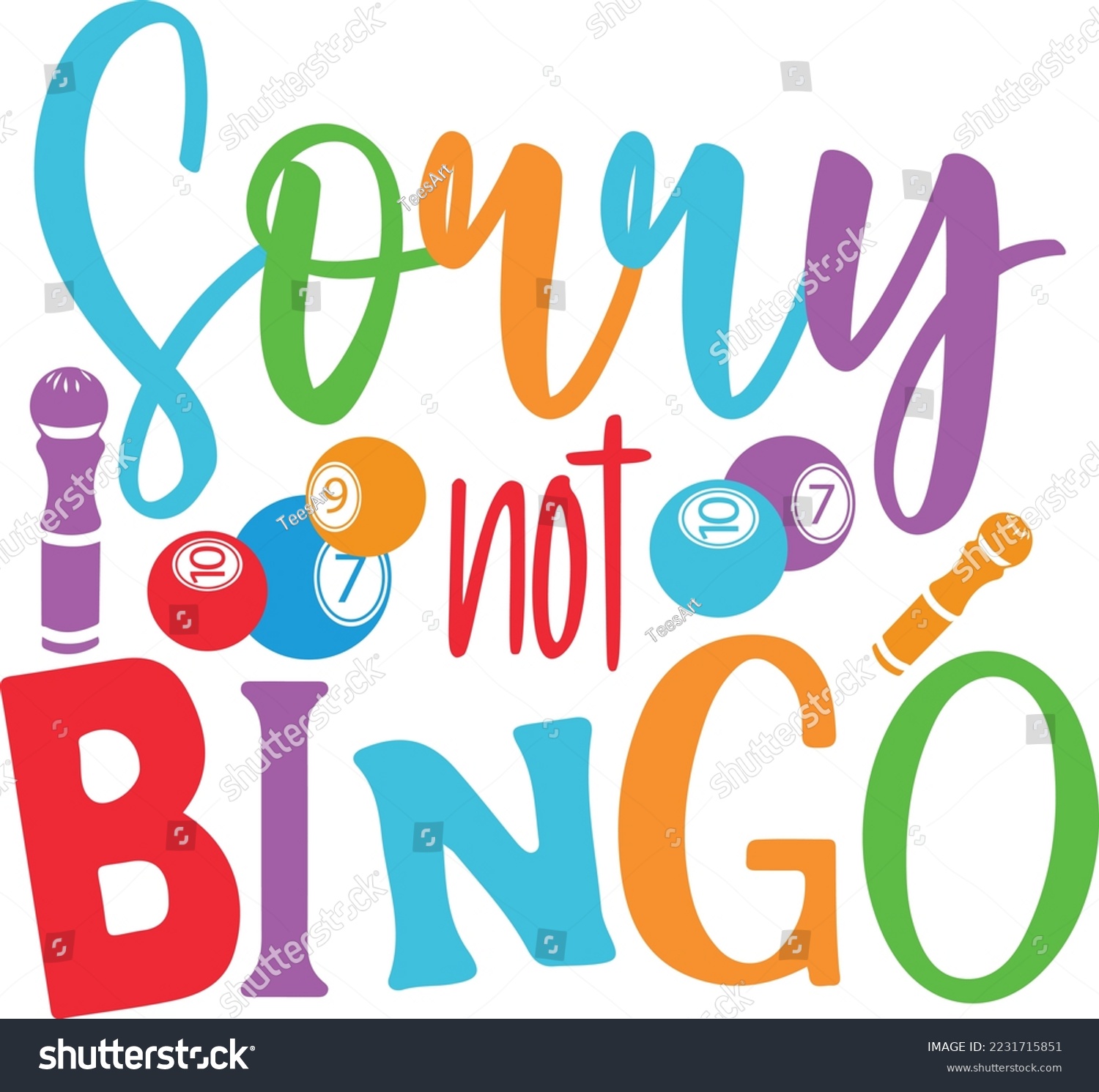 SVG of No Bingo svg funny bingo svg design, sorry not bingo svg