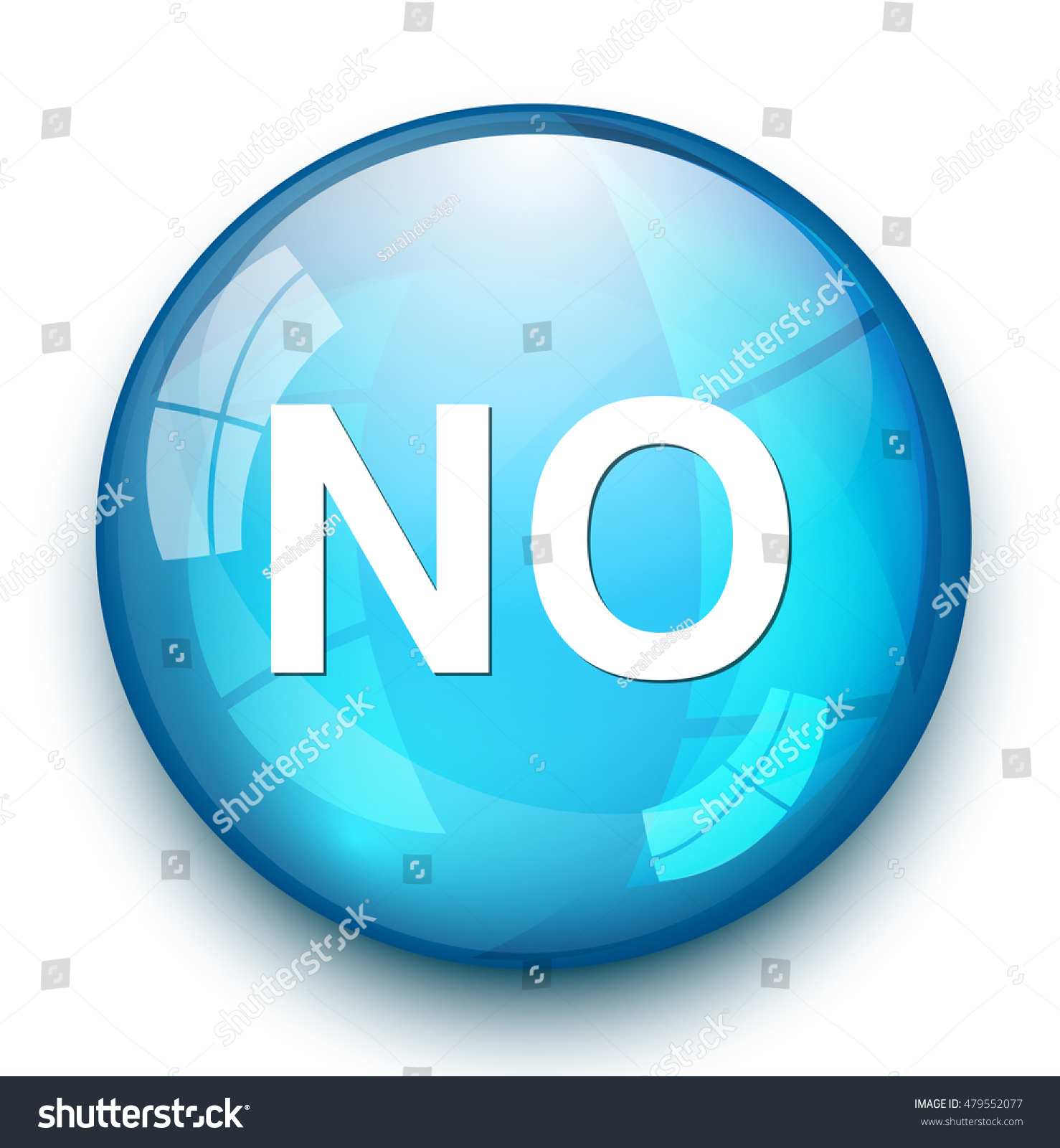 No Button Stock Vector (Royalty Free) 479552077