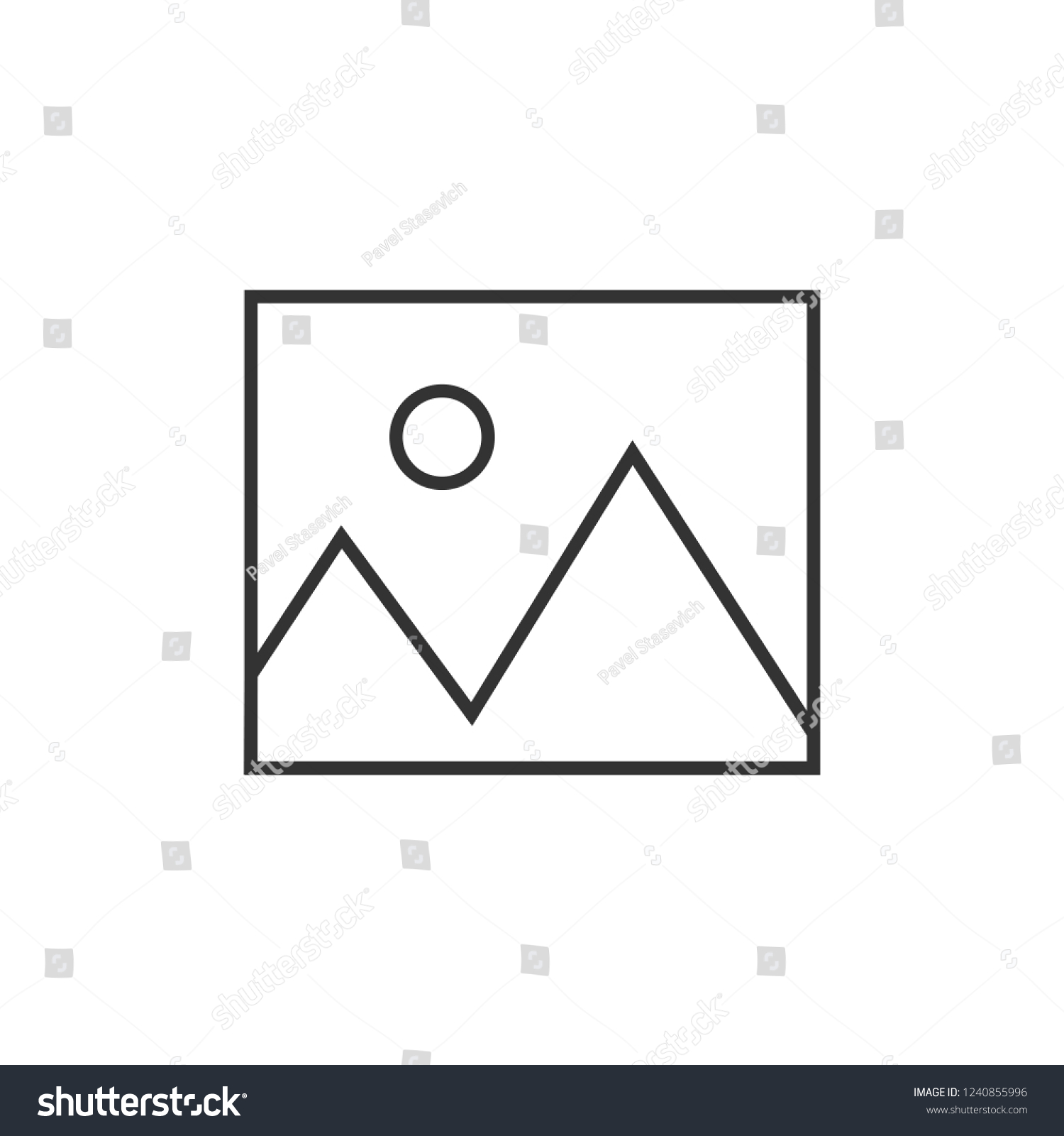 No Image Available Icon Flat Vector: vetor stock (livre de direitos ...
