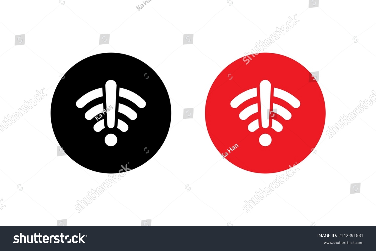 No Internet Connection Offline Icon Wifi Stock Vector (Royalty Free