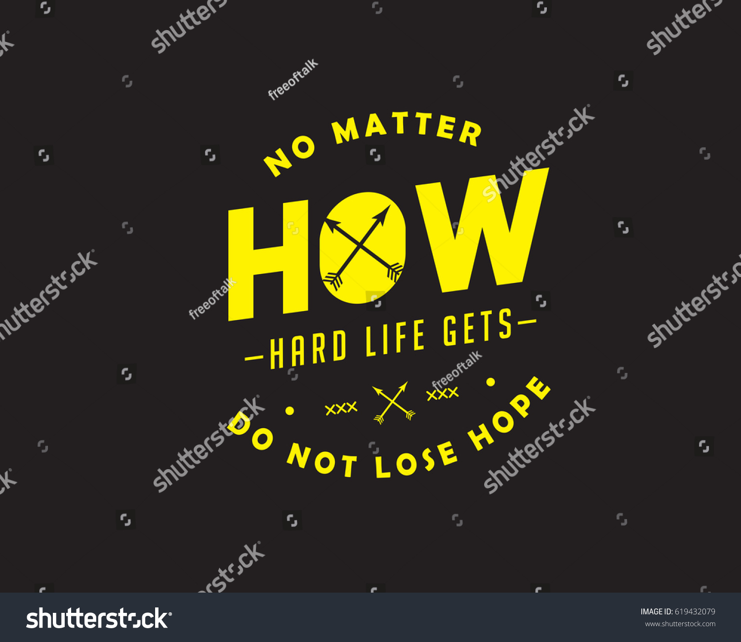 no matter how hard life s don t lose hope life motivation quote